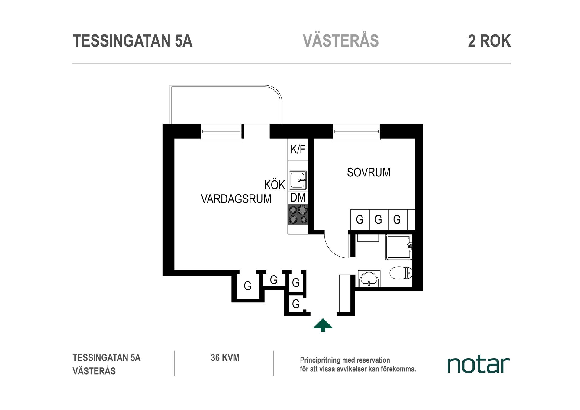 Bostadsrätt, Tessingatan 5A, Centrum, Västerås