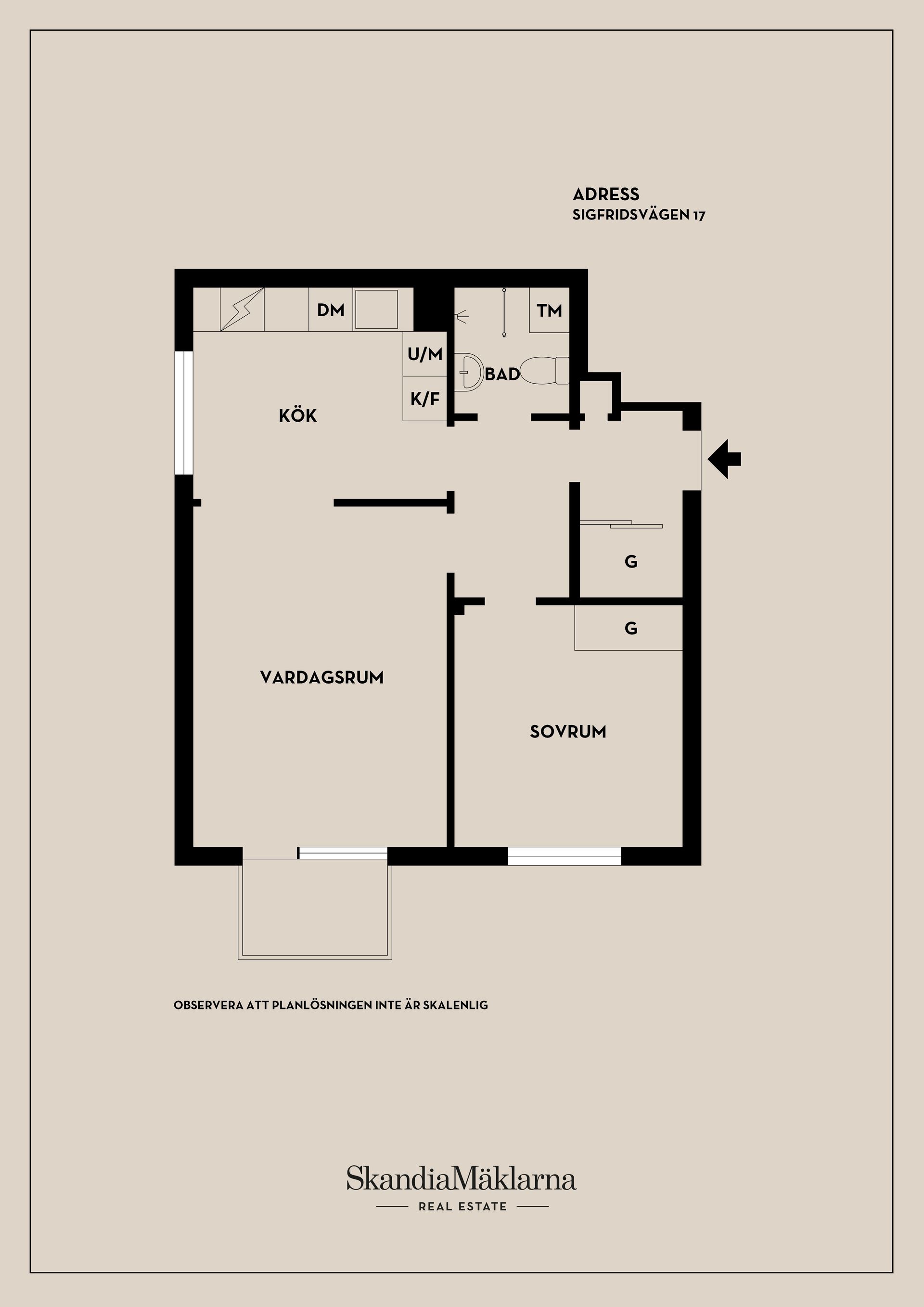 Bostadsrätt, Sigfridsvägen 17, Aspudden, Stockholm
