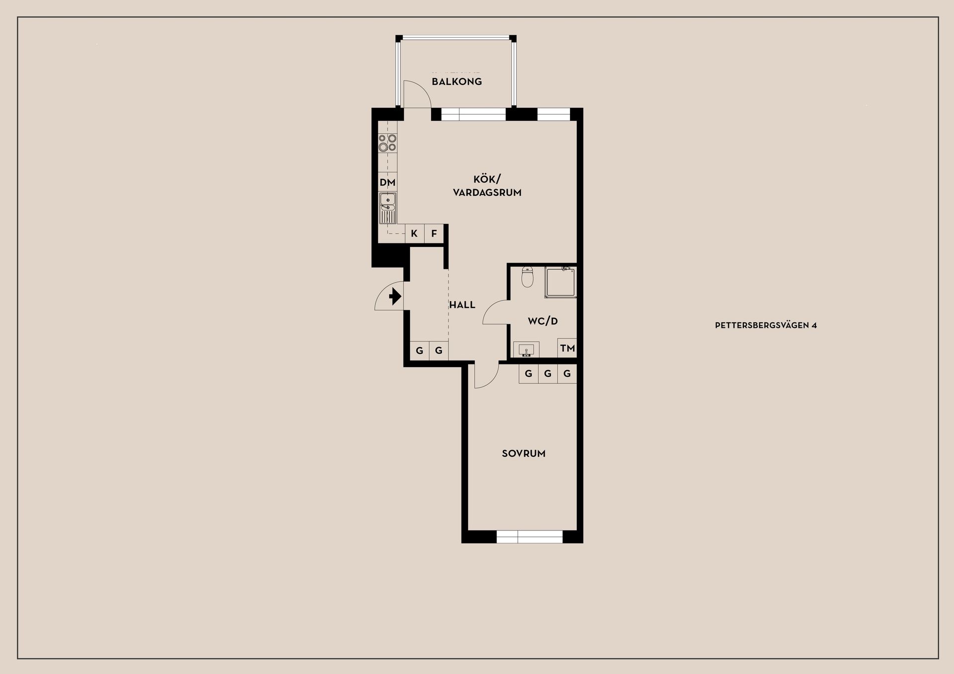Bostadsrätt, Pettersbergsvägen 4, Kungsängen/Norrboda, Upplands-Bro