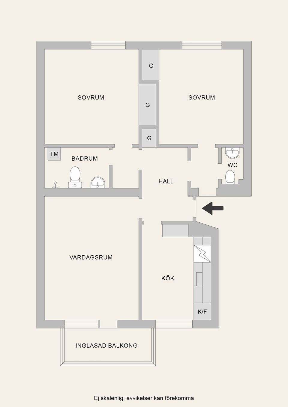 Bostadsrätt, Skolgatan 2B, Centralt, Nynäshamn