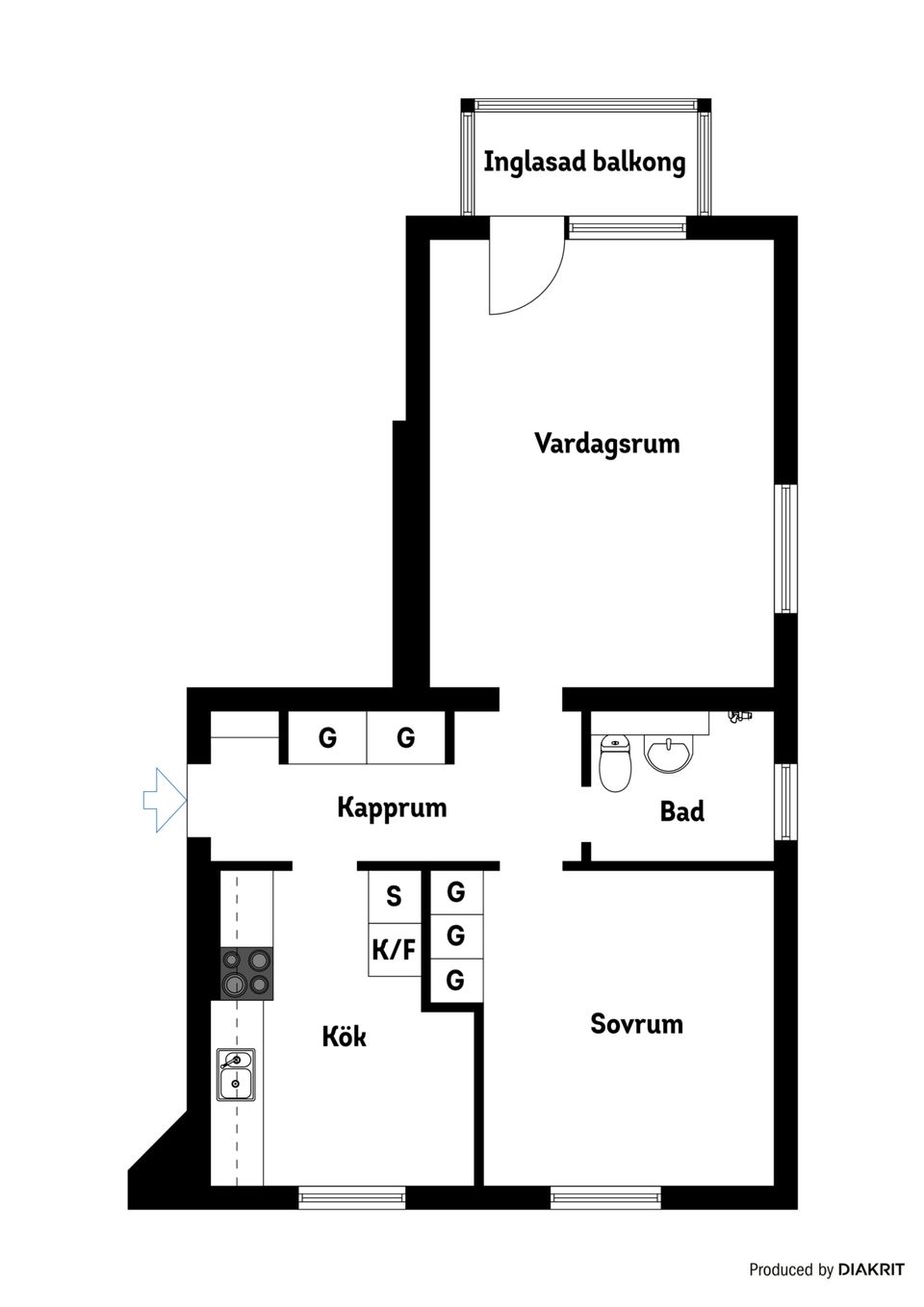 Bostadsrätt, Ahlbergers väg 13A, Högbrunn, Nyköping