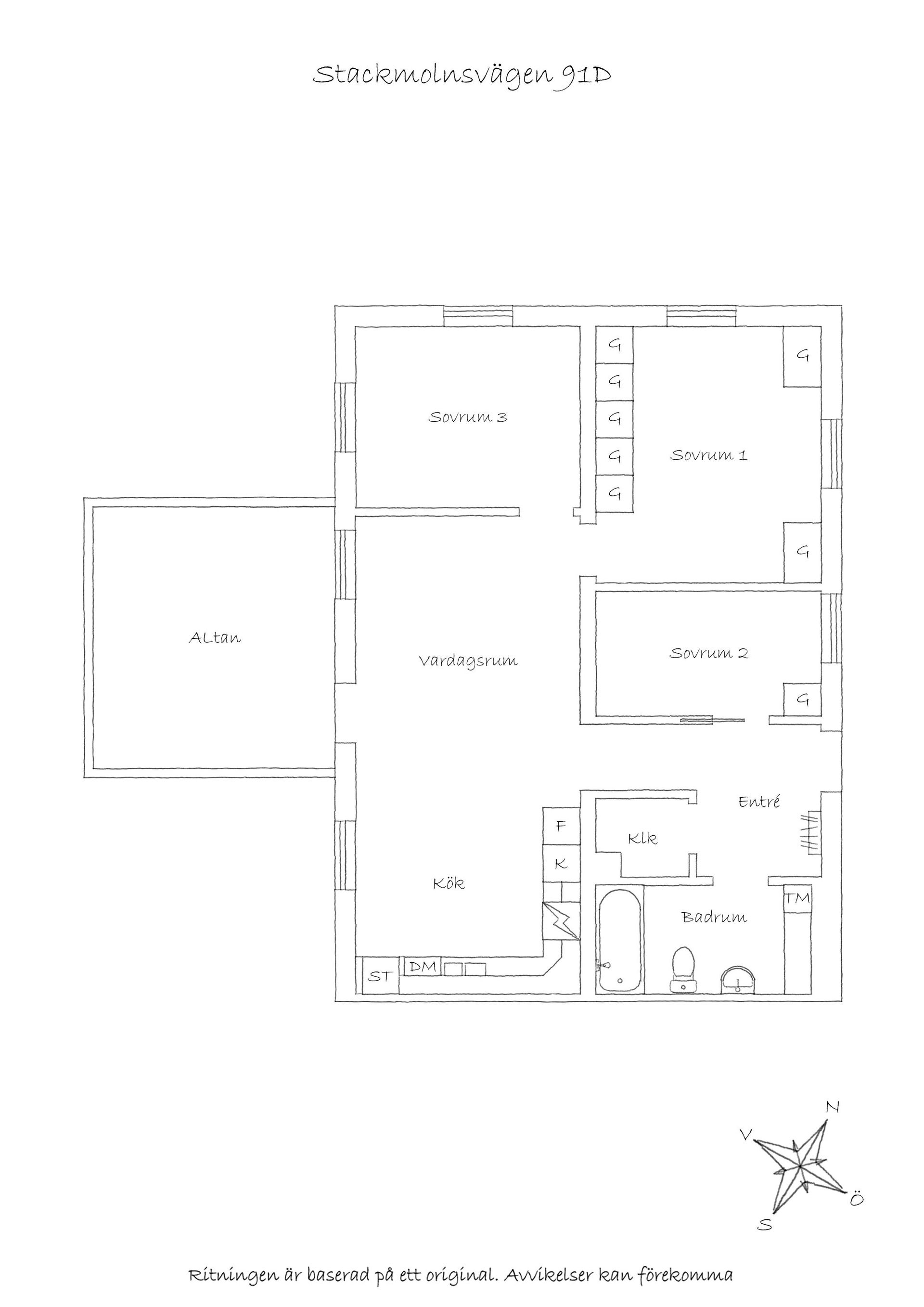 Bostadsrätt, Stackmolnsvägen 91D, Fullerö Hage, Uppsala