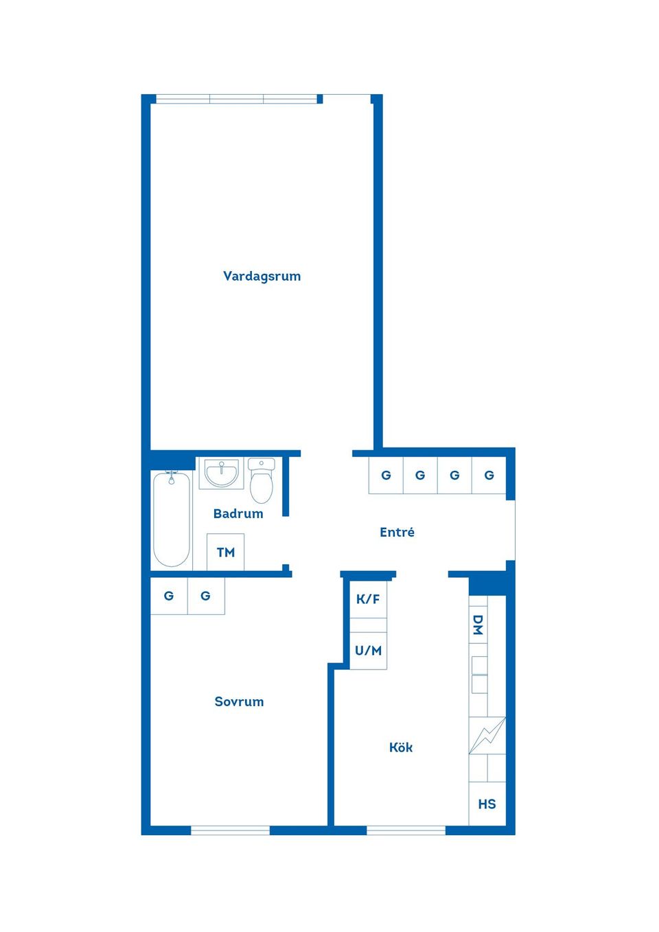 Bostadsrätt, Tällegatan 4E, Ljusdal, Centralt, Ljusdal