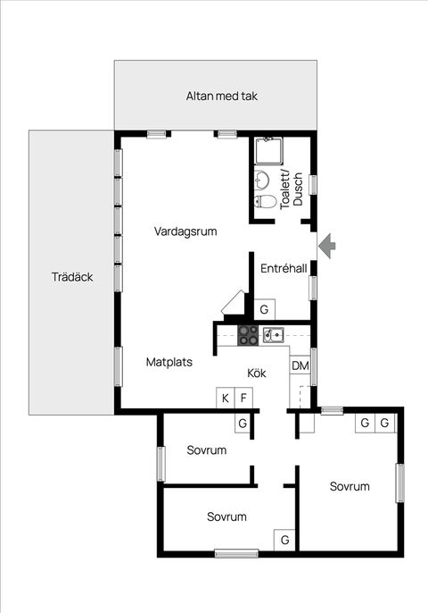 Villa, Gamla landsvägen 10, Broholm, Mullsjö