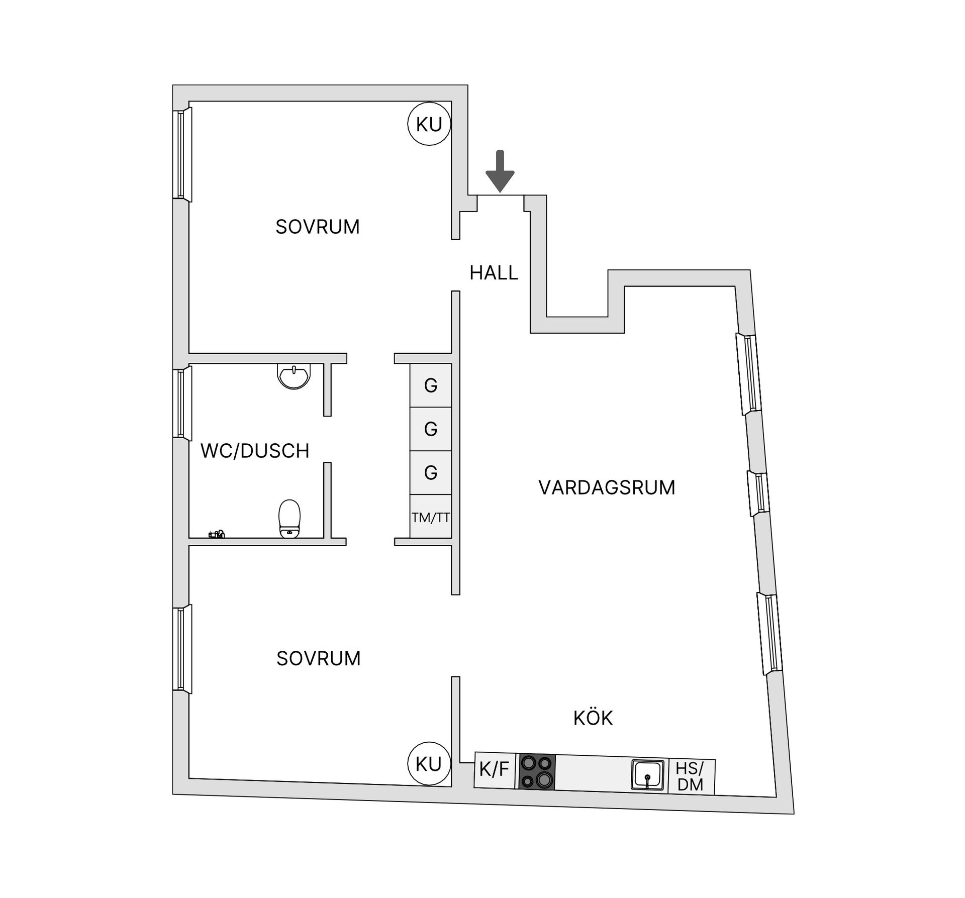Bostadsrätt, Klevgränd 1B, Södermalm - Mosebacke, Stockholm