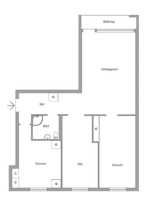 Bostadsrätt, Kryssarvägen 5, Näsbypark, Täby
