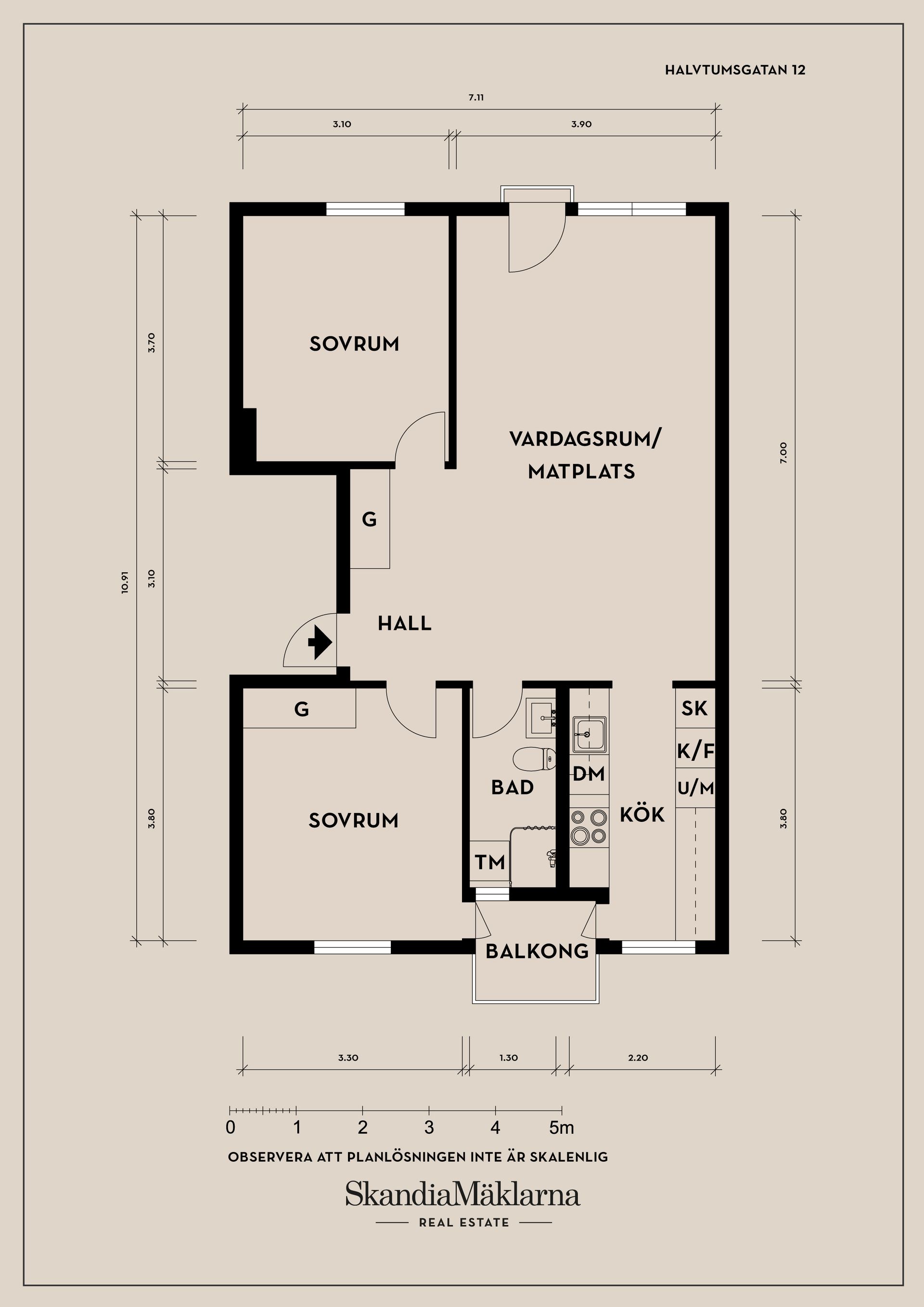Bostadsrätt, Halvtumsgatan 12, Flatås, Göteborg