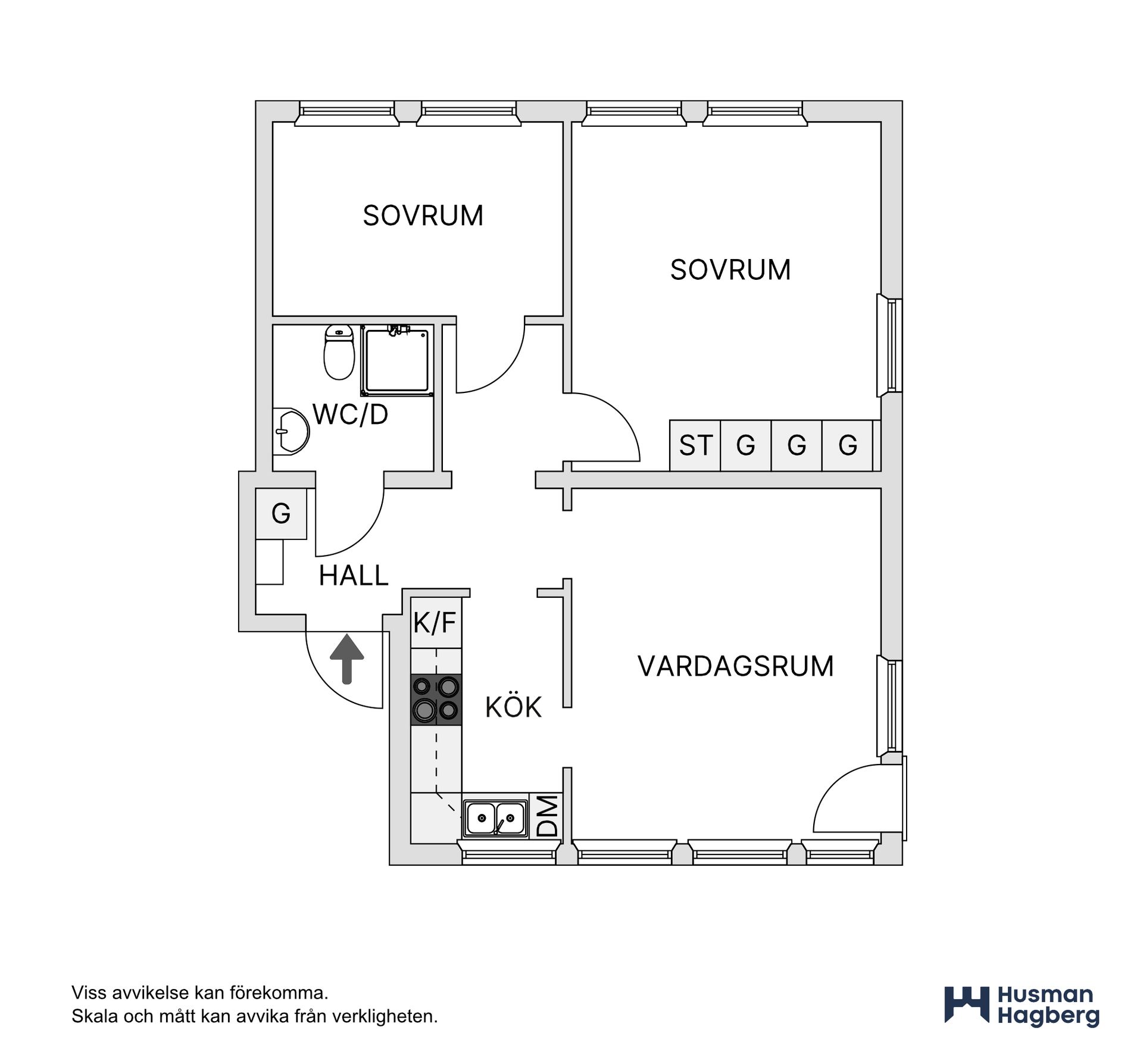 Bostadsrätt, Borgvägen 25C, Teg, Umeå