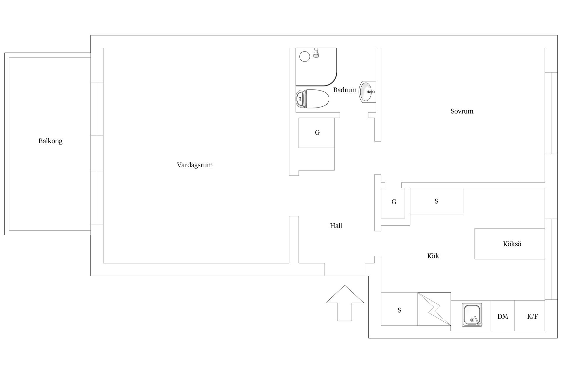 Bostadsrätt, Byggmästaregatan 8B, Väster, Lund