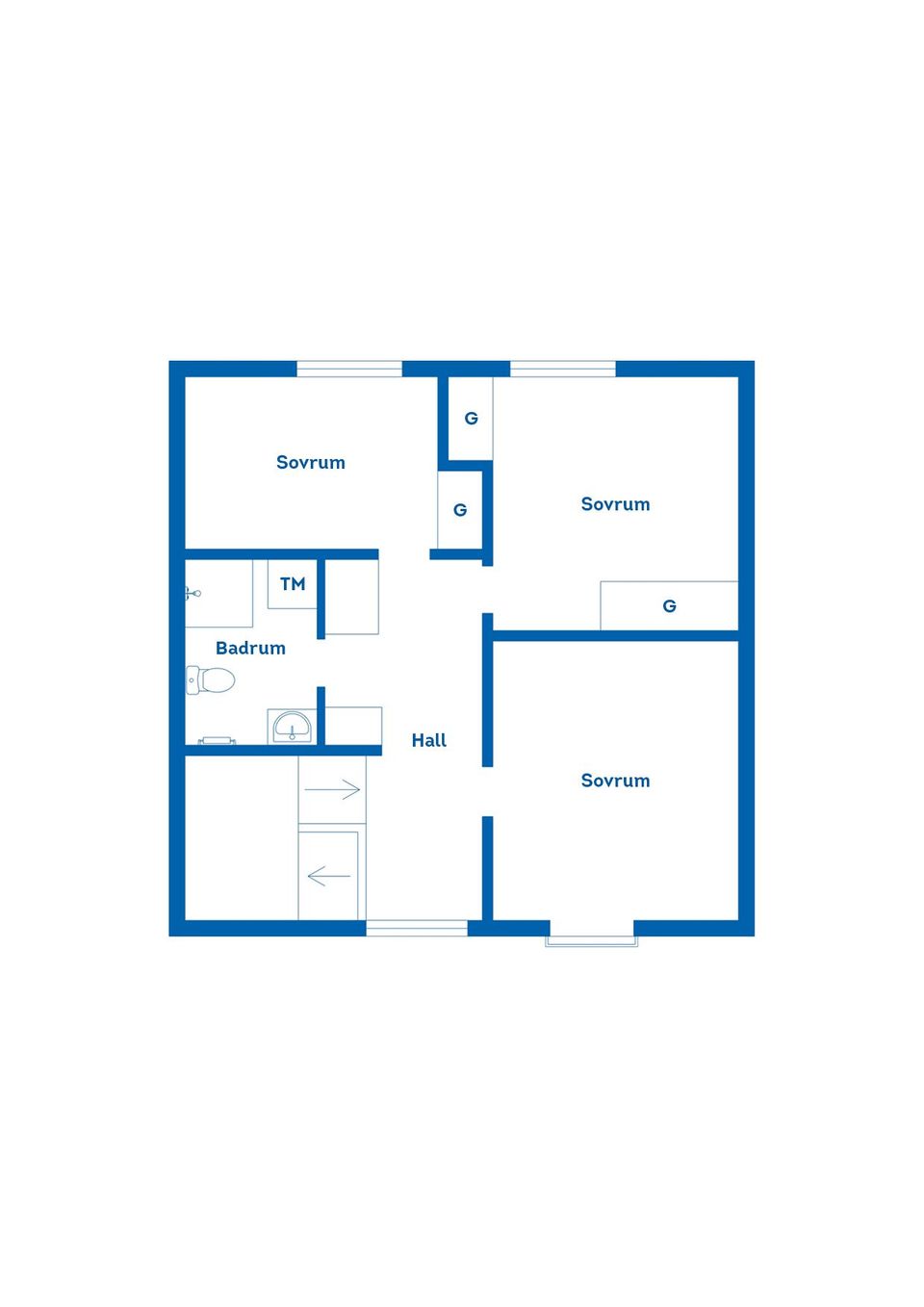 Radhus, Jägargatan 10b, Sörby, Gävle