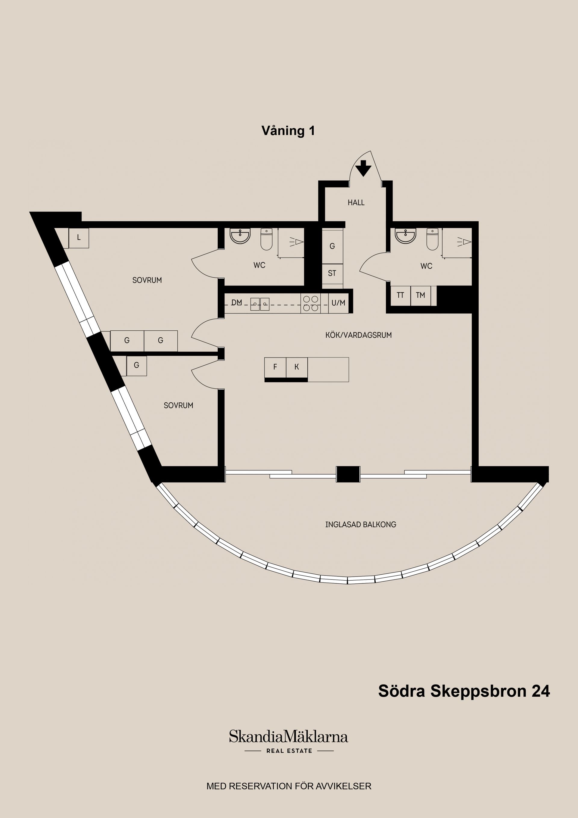 Bostadsrätt, Södra Skeppsbron 24, Brynäs, Gävle