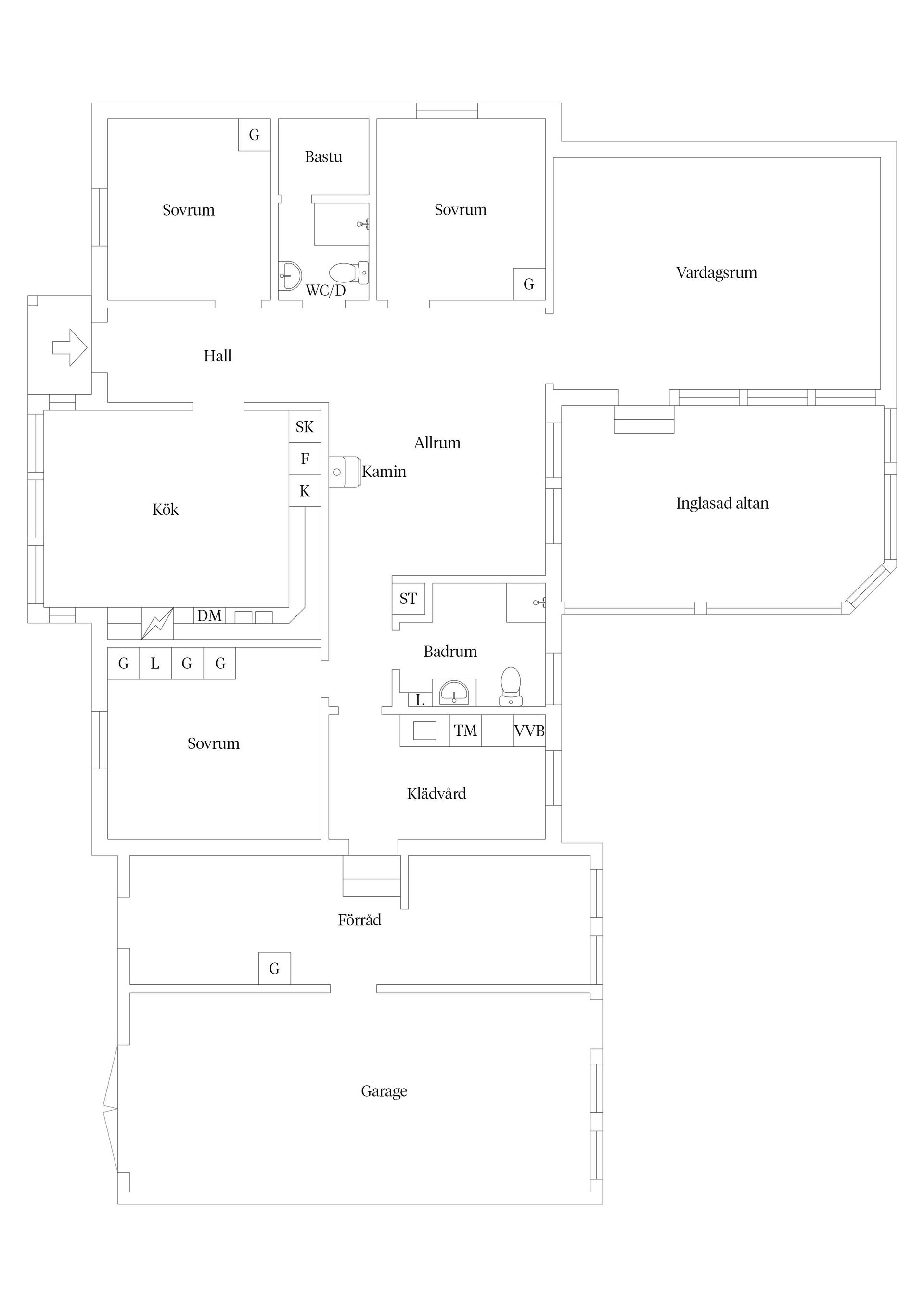Villa, Kaprifolvägen 1, Söråker, Timrå