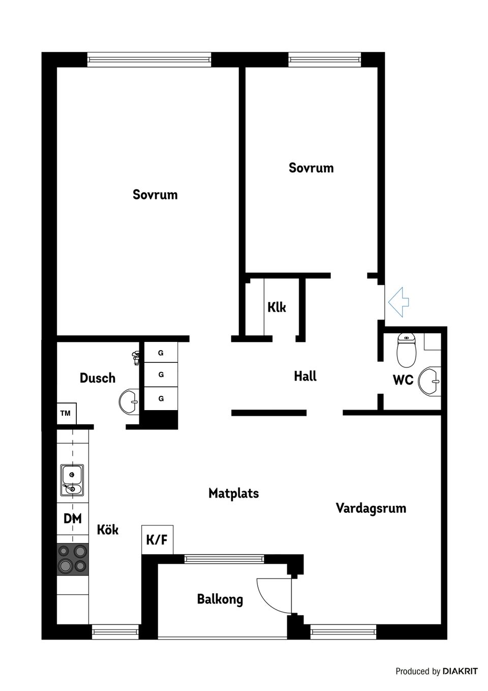 Bostadsrätt, Erikslundsvägen 22, Rosenkälla, Nyköping