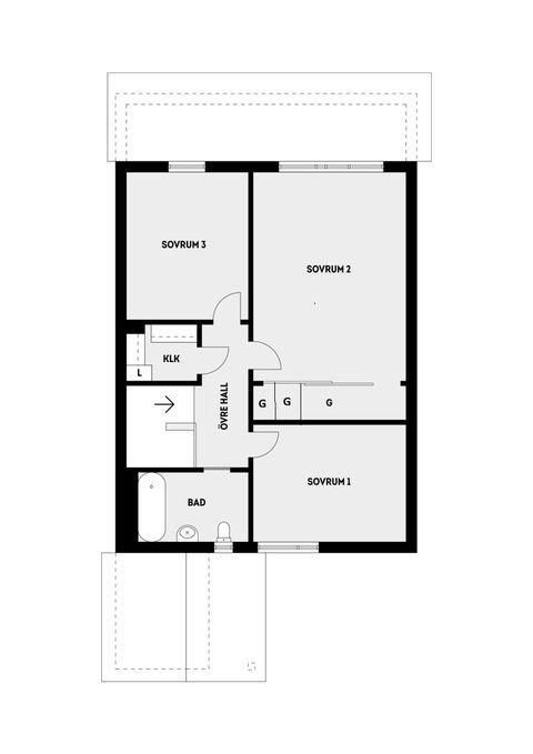 Radhus, Danastigen 26, Gribbylund, Täby