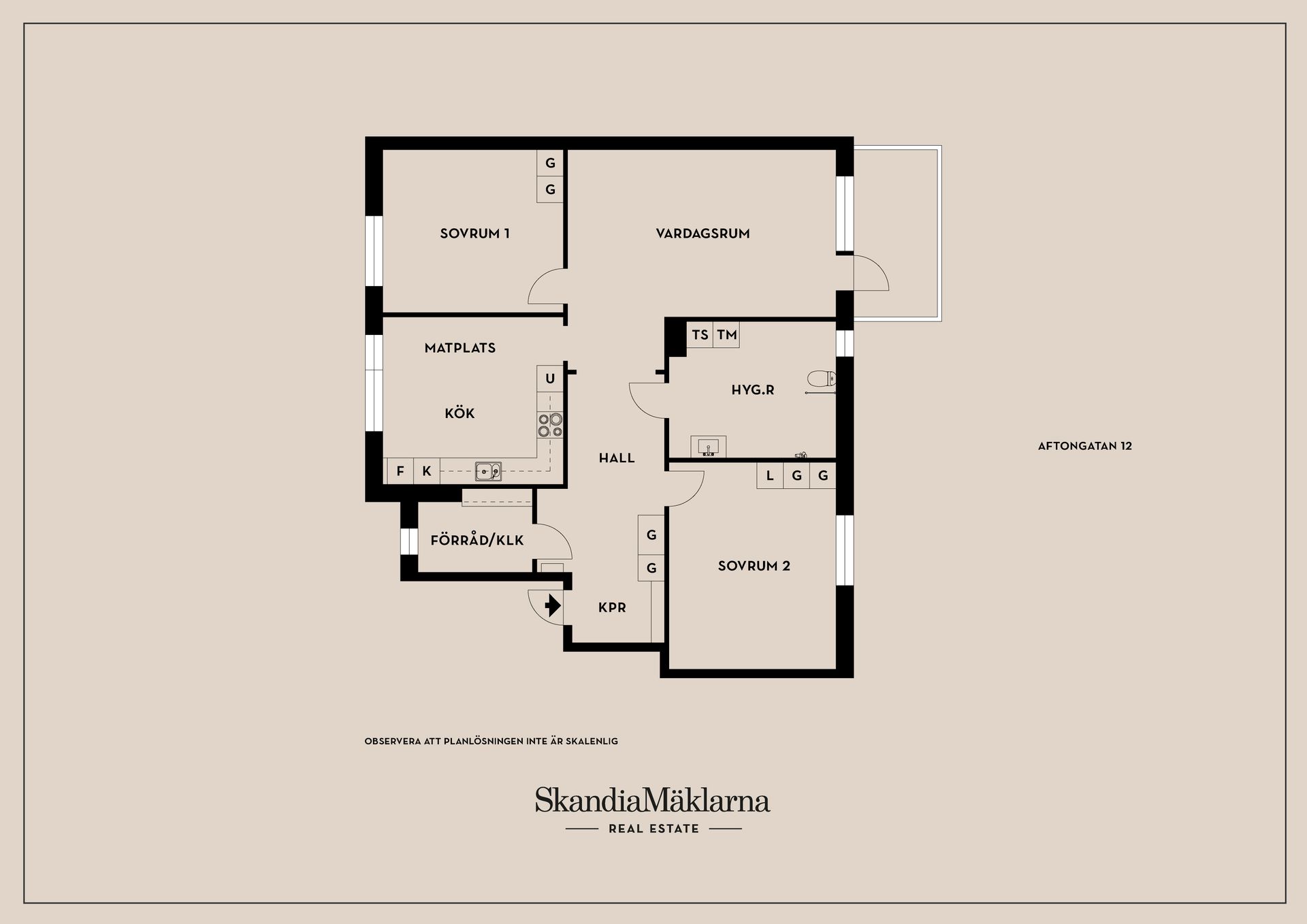 Bostadsrätt, Aftongatan 12, Haninge/Vidingsjö, Linköping