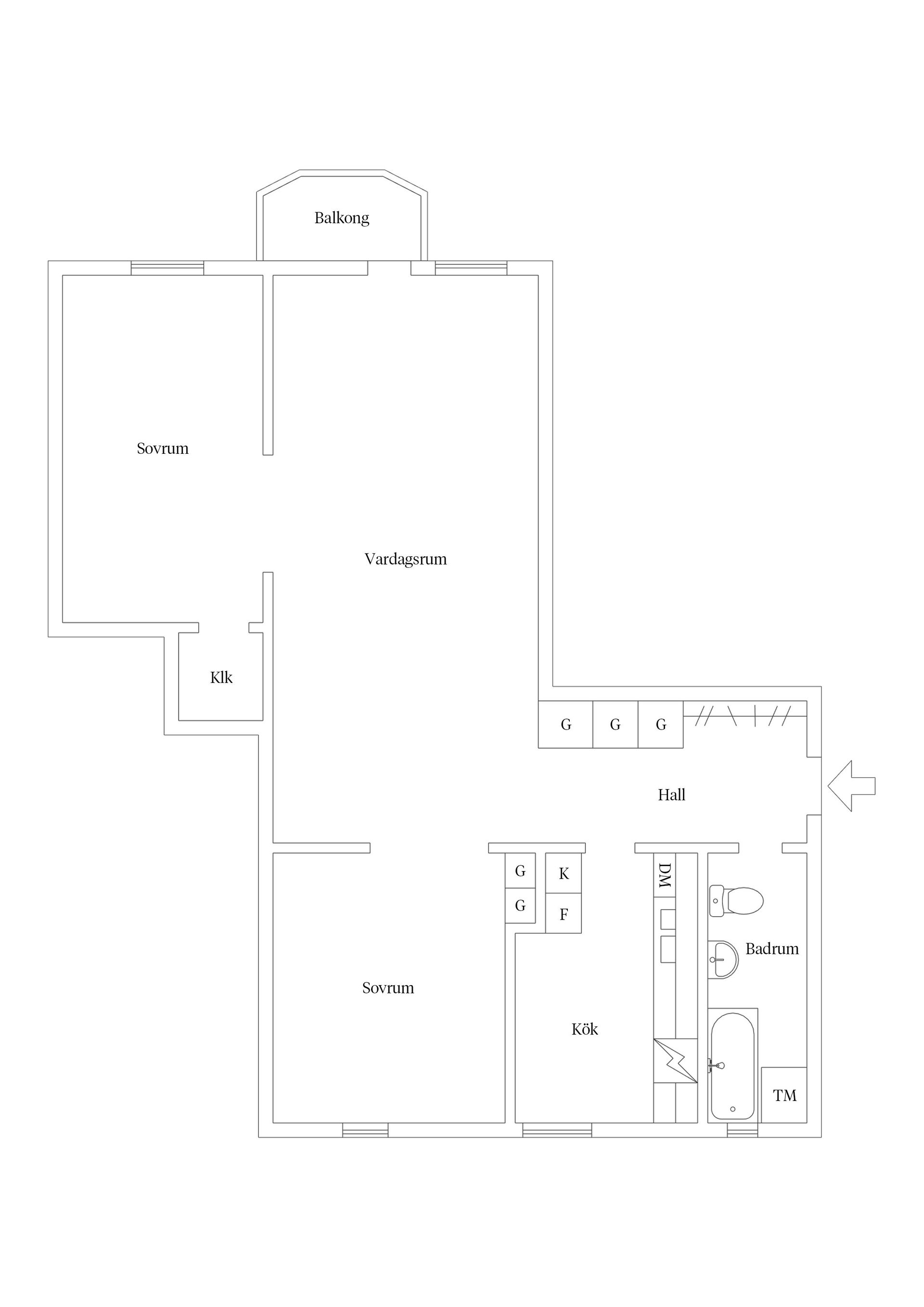 Bostadsrätt, Norra Torlandsgatan 13 A, Blomängen, Östersund