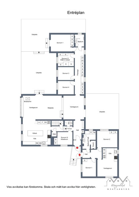 Villa, Bergvägen 5, Kungsängen centrum, Upplands-Bro