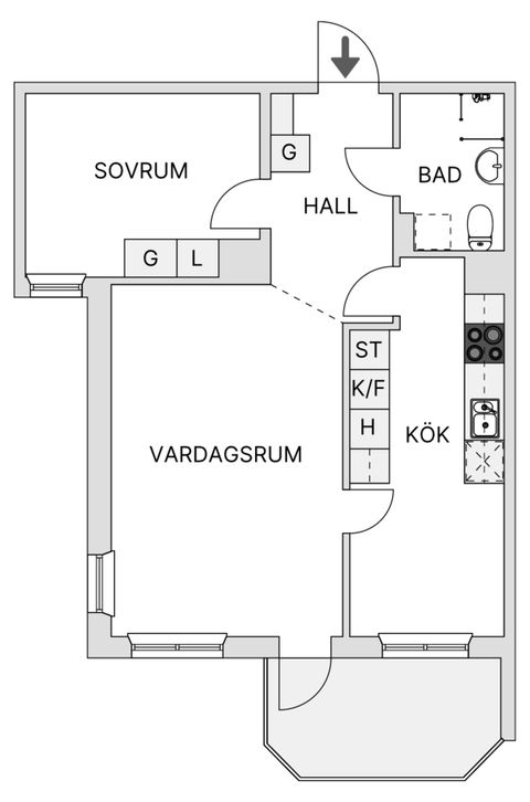 Bostadsrätt, Slussbrovägen 51, Runö, Österåker