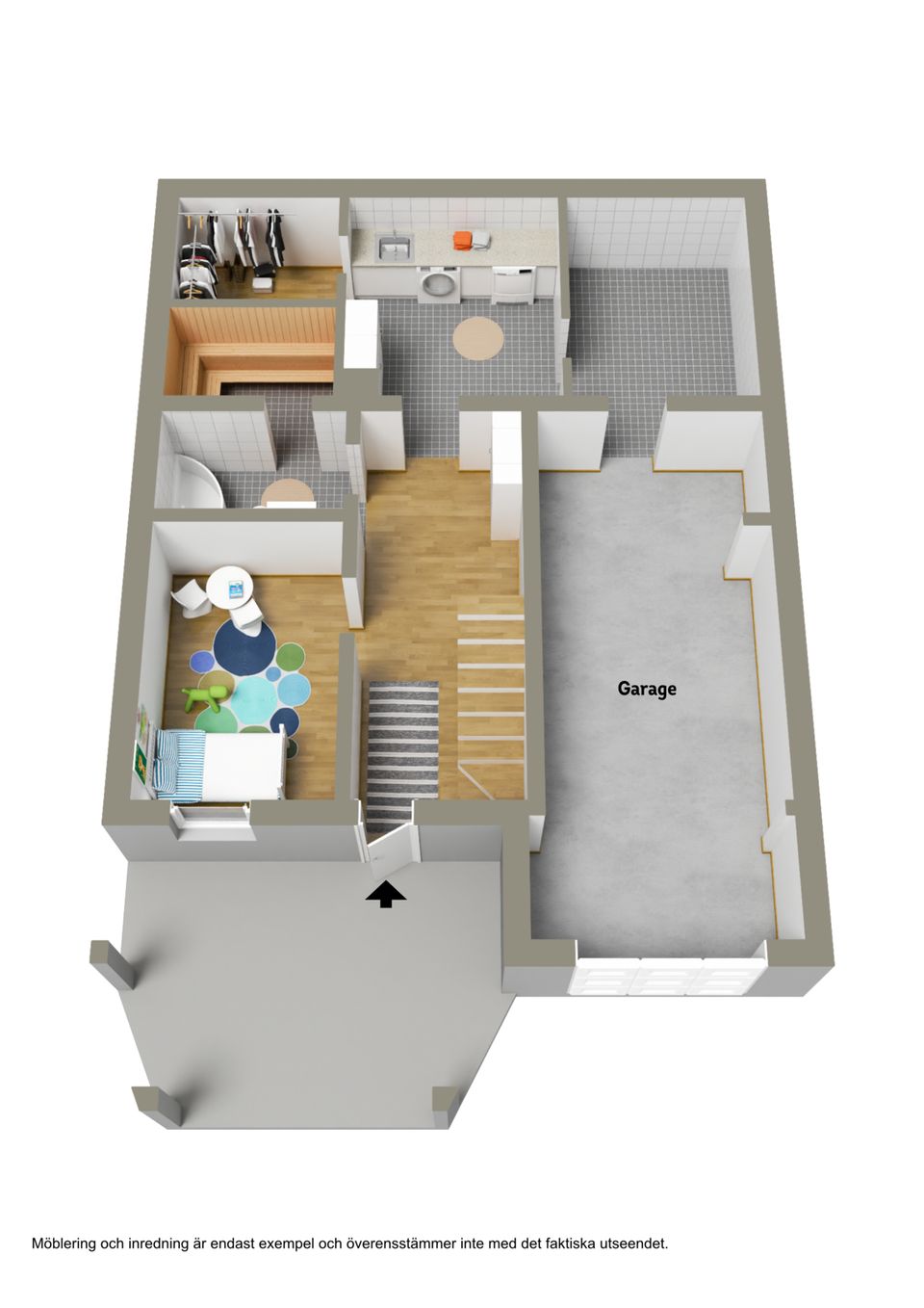 Radhus, Skansgatan 19, Bergnäset, Luleå