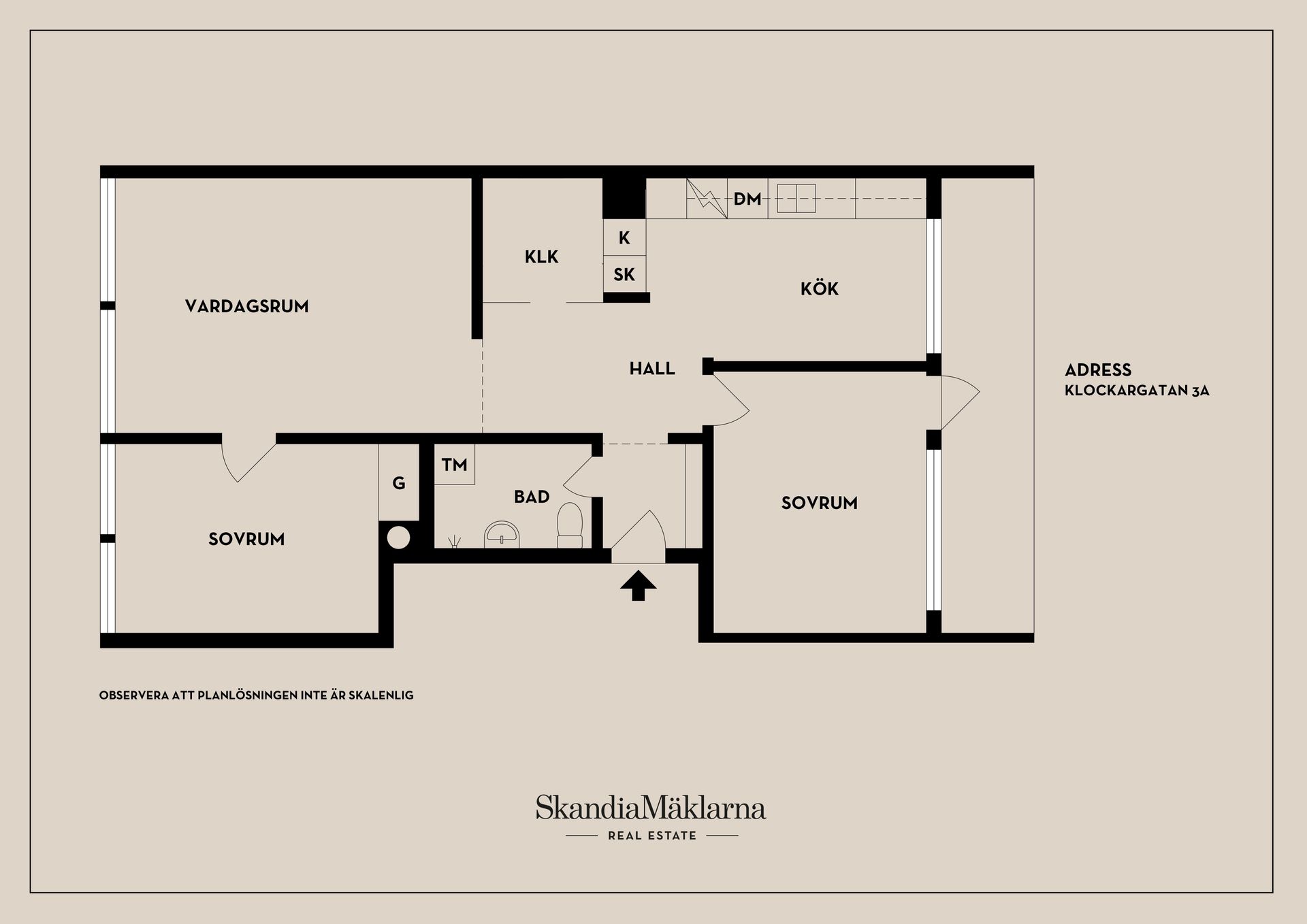 Bostadsrätt, Klockargatan 3A, Klockartorpet, Västerås