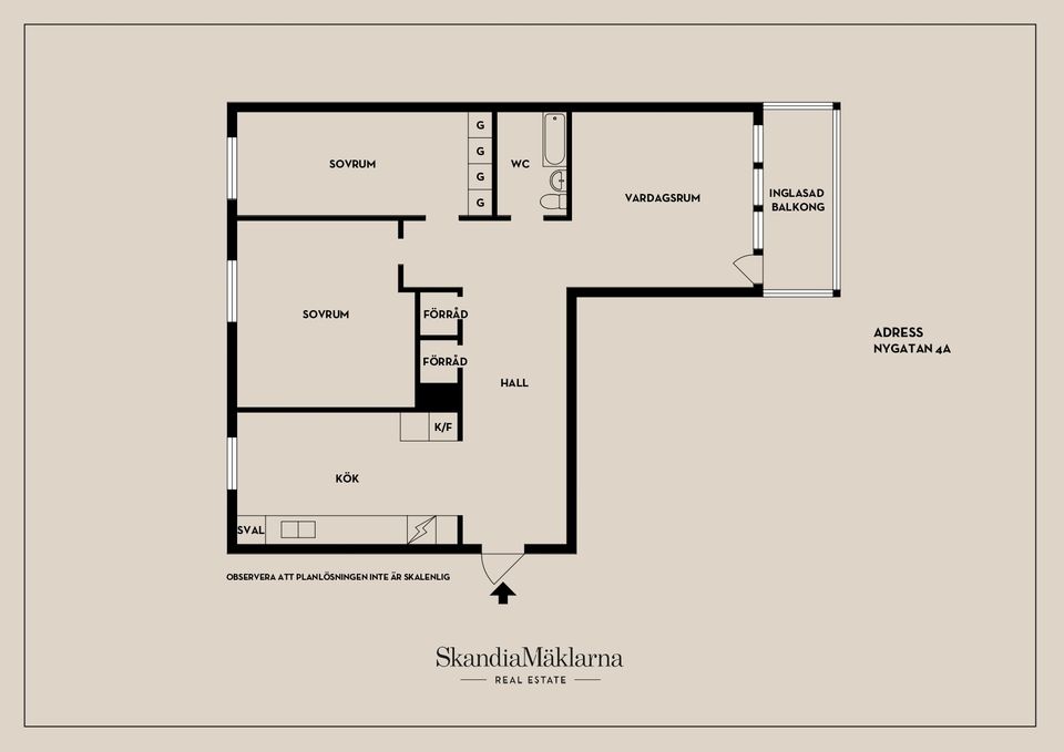 Bostadsrätt, Nygatan 4A, Hälleforsnäs, Flen