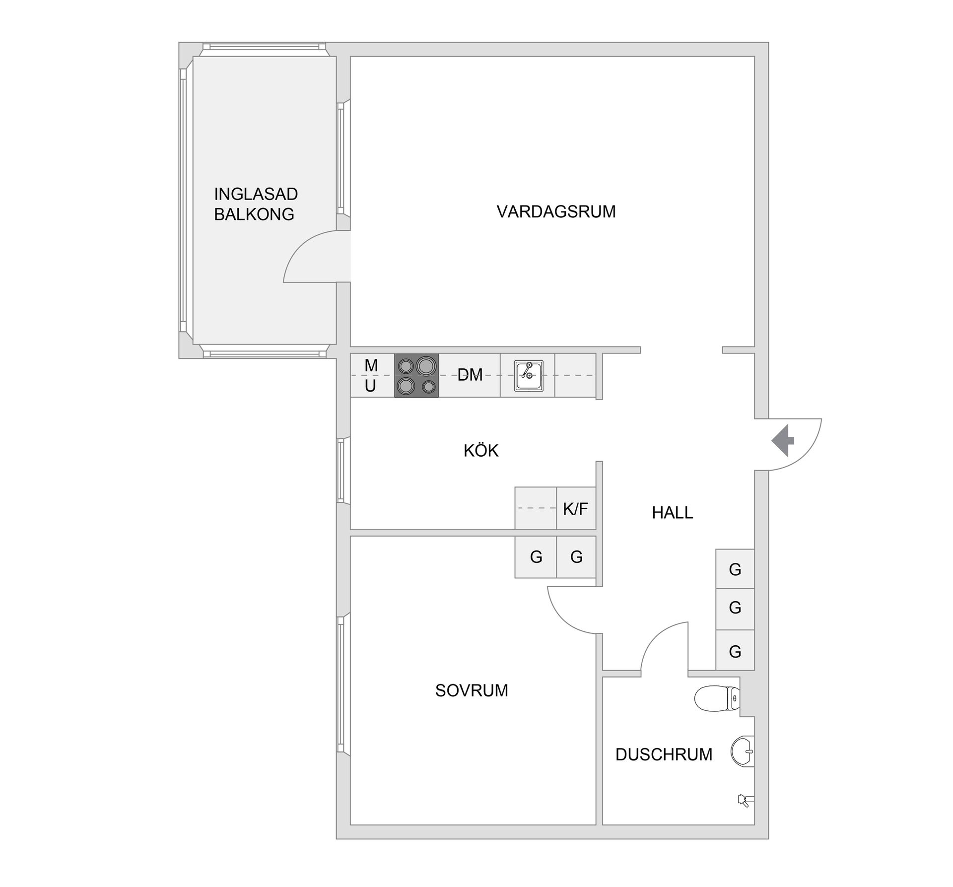 Bostadsrätt, Skogsvägen 38C, Centrala Kil, Kil