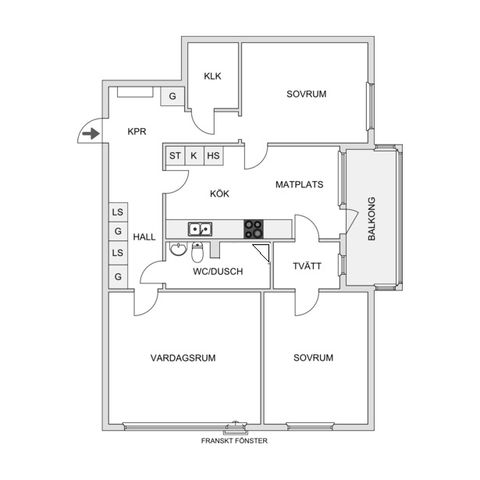 Bostadsrätt, Axvägen 2, 3tr, Viksjö, Järfälla