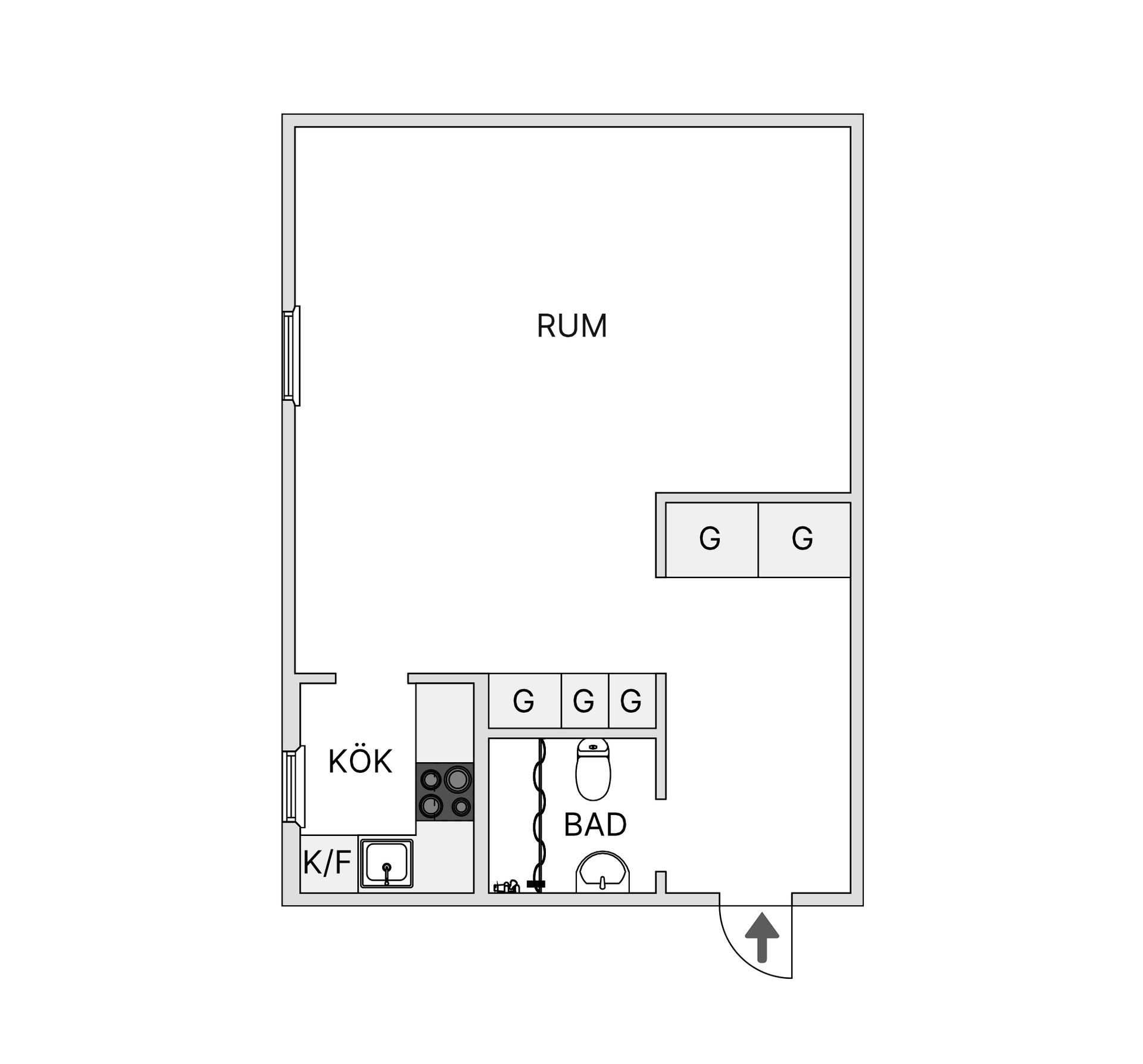 Bostadsrätt, Klockljungsvägen 9B, Gällivare
