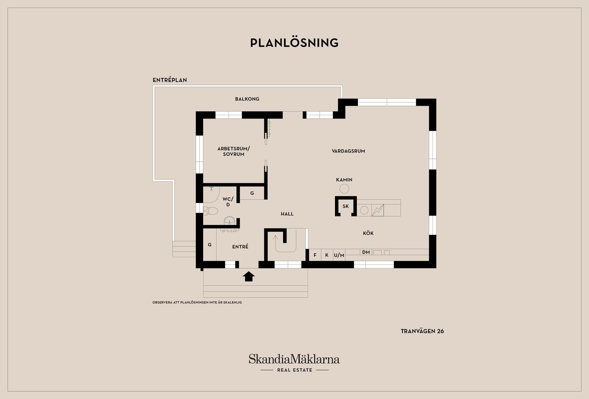 Villa, Tranvägen 26, Borsökna, Eskilstuna