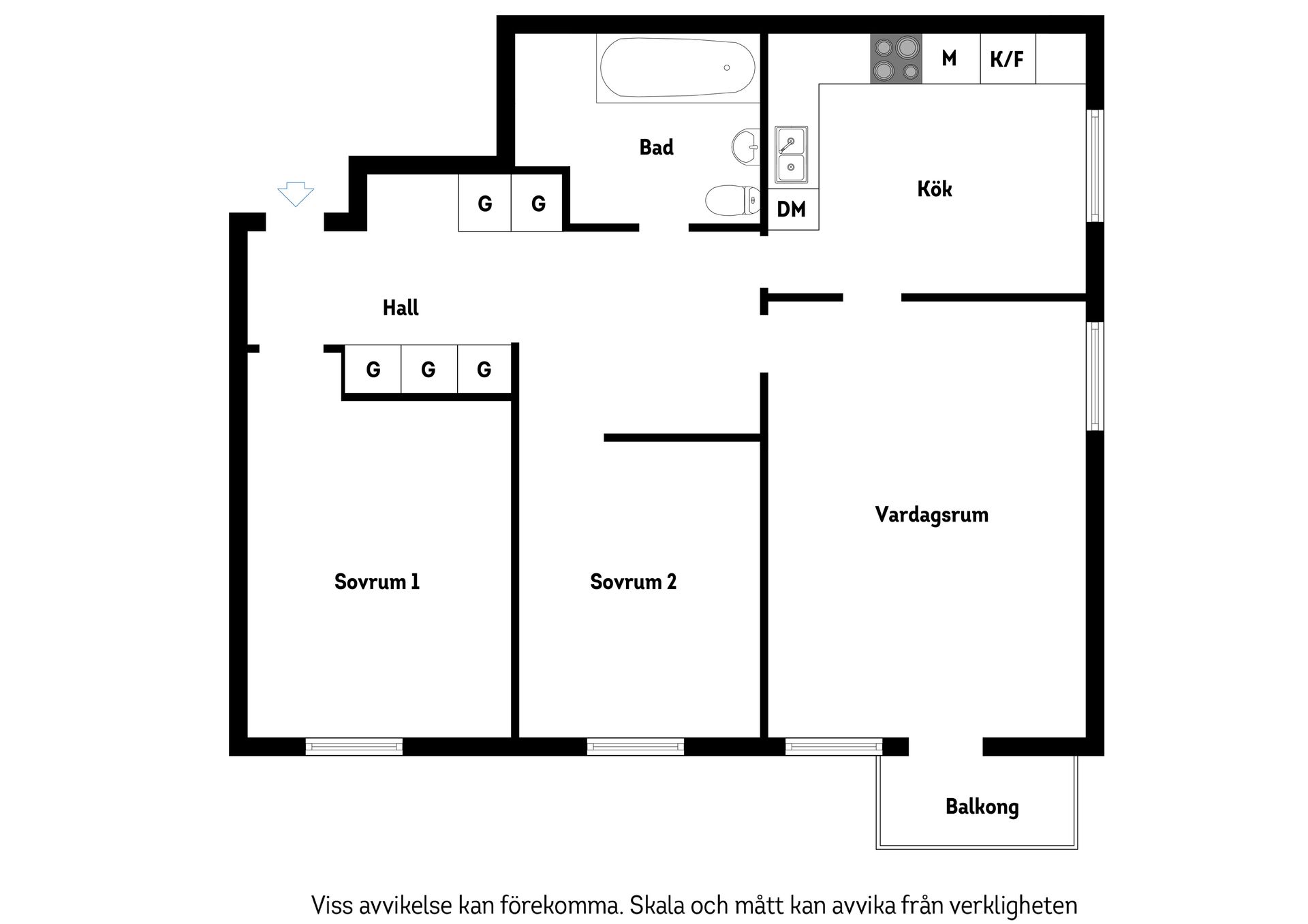 Bostadsrätt, Öregrundsgatan 18, 2 tr, Gärdet, Stockholm