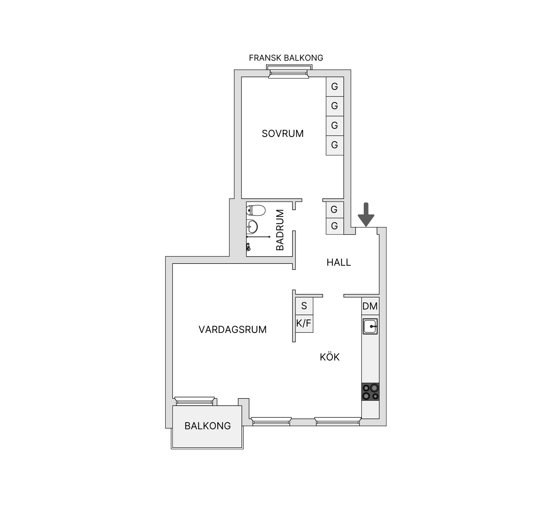 Bostadsrätt, Källängsvägen 60, Näset, Lidingö