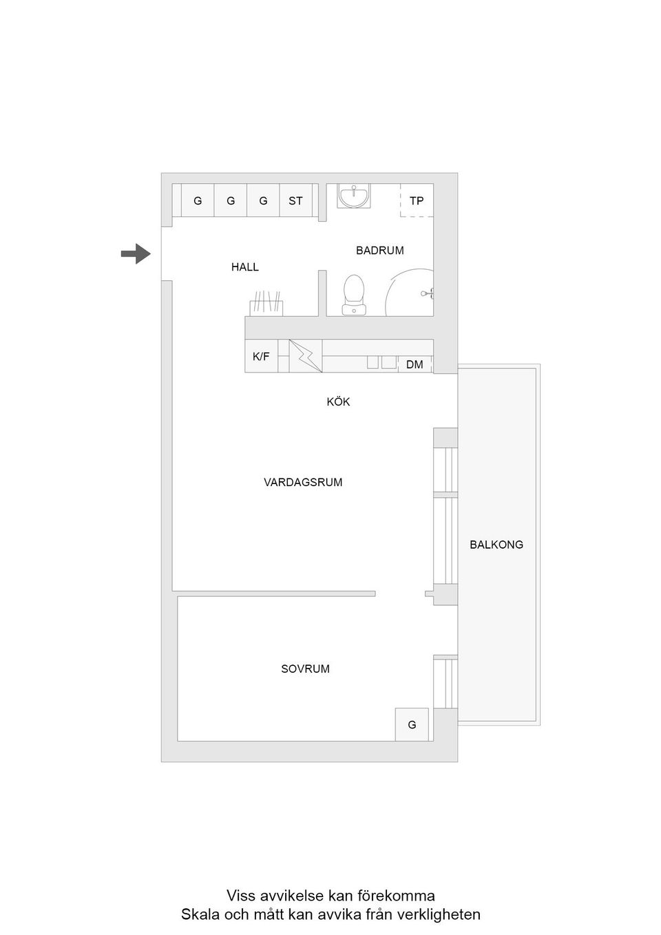 Bostadsrätt, Eriksgatan 19A, Enköping