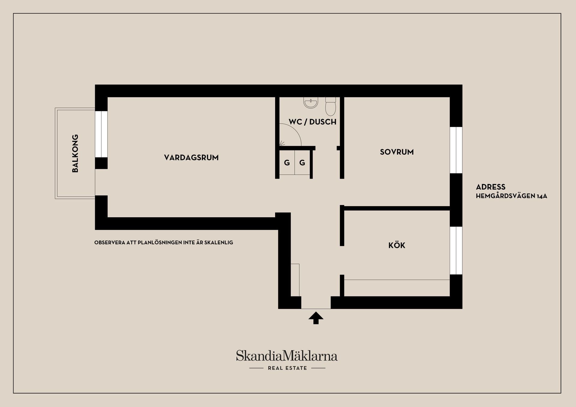 Bostadsrätt, Hemgårdsvägen 14A, Hemgården/Högbrunn, Nyköping