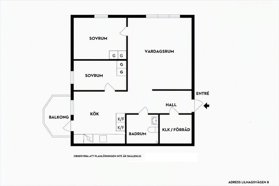 Bostadsrätt, Lillhagsvägen 8, Älvsjö, Stockholm