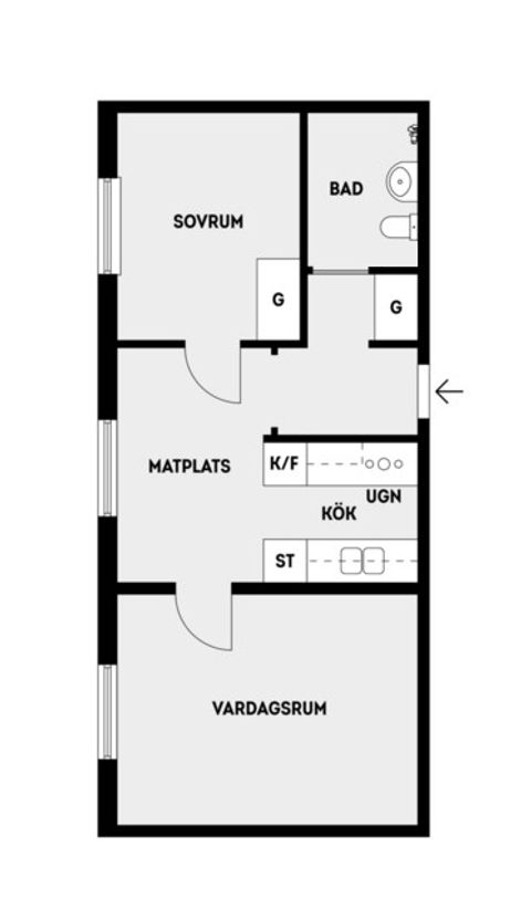 Bostadsrätt, Åkerbyvägen 98, 5tr, Täby Centrum, Täby