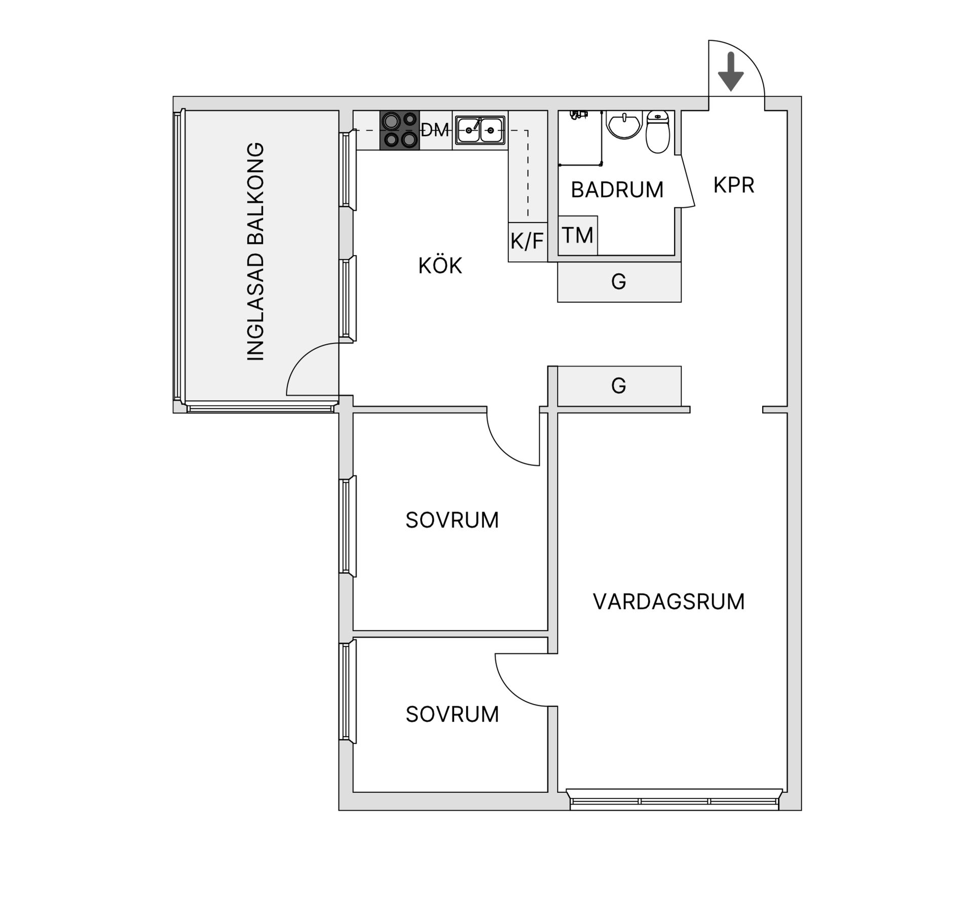 Bostadsrätt, Stenkilsgatan 46D, Norrböle, Skellefteå