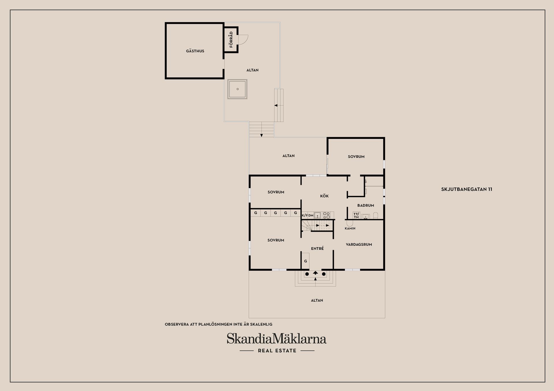 Villa, Skjutbanegatan 11, Dammsvedjan, Borås