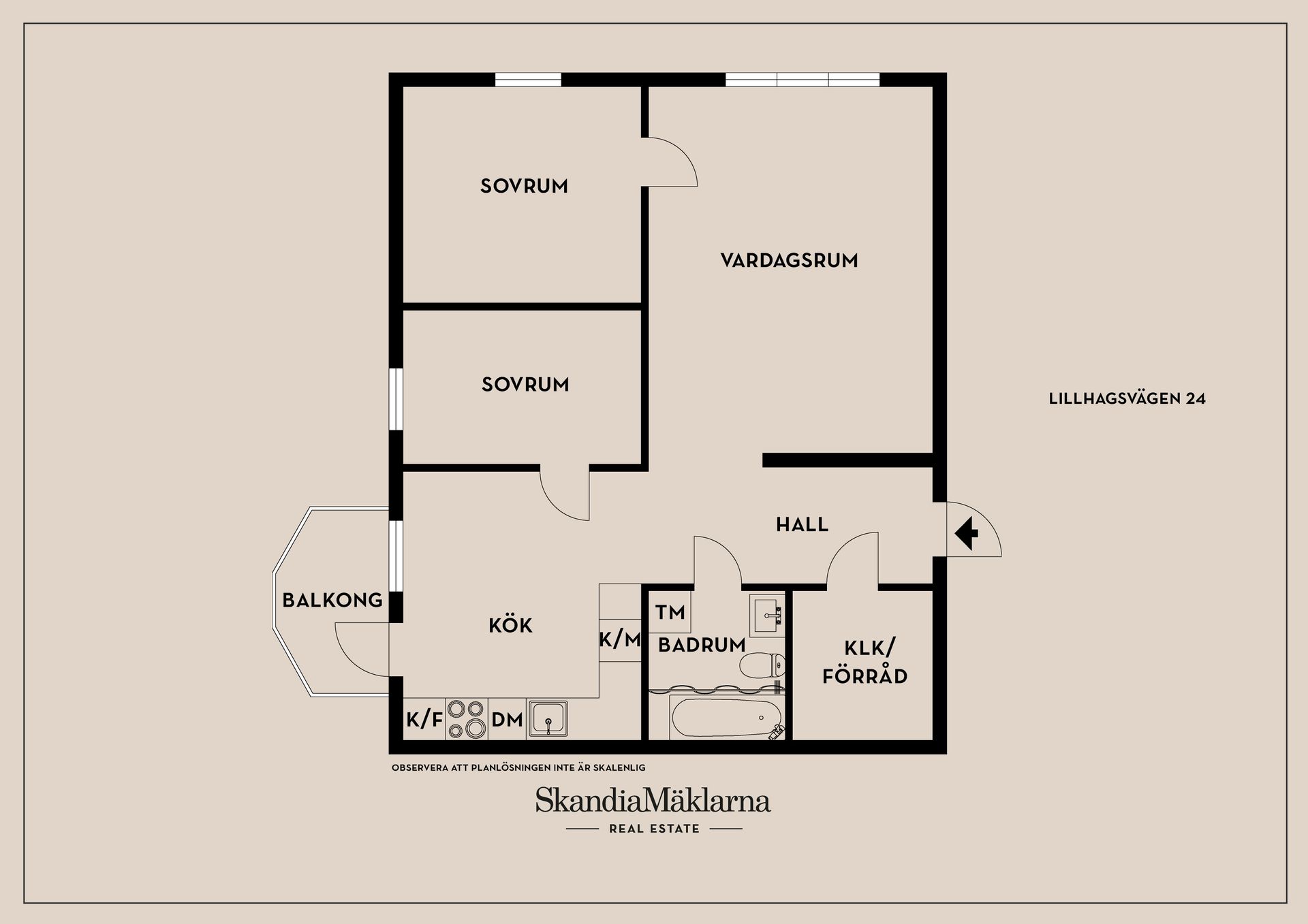 Bostadsrätt, Lillhagsvägen 24, Hagsätra - Älvsjöbadet, Stockholm