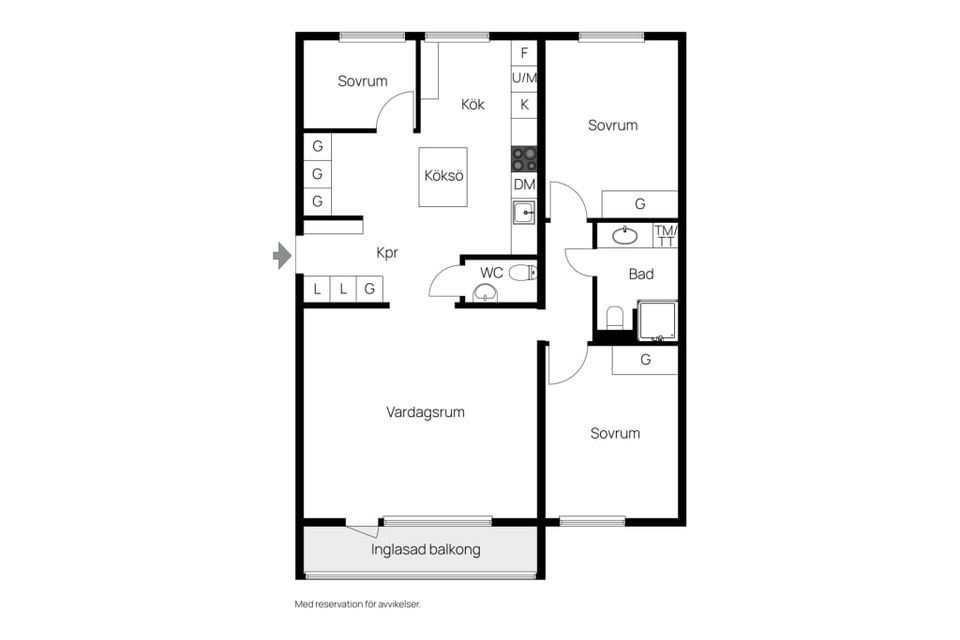 Bostadsrätt, Ludvigsbergsvägen 36, Sundsvall