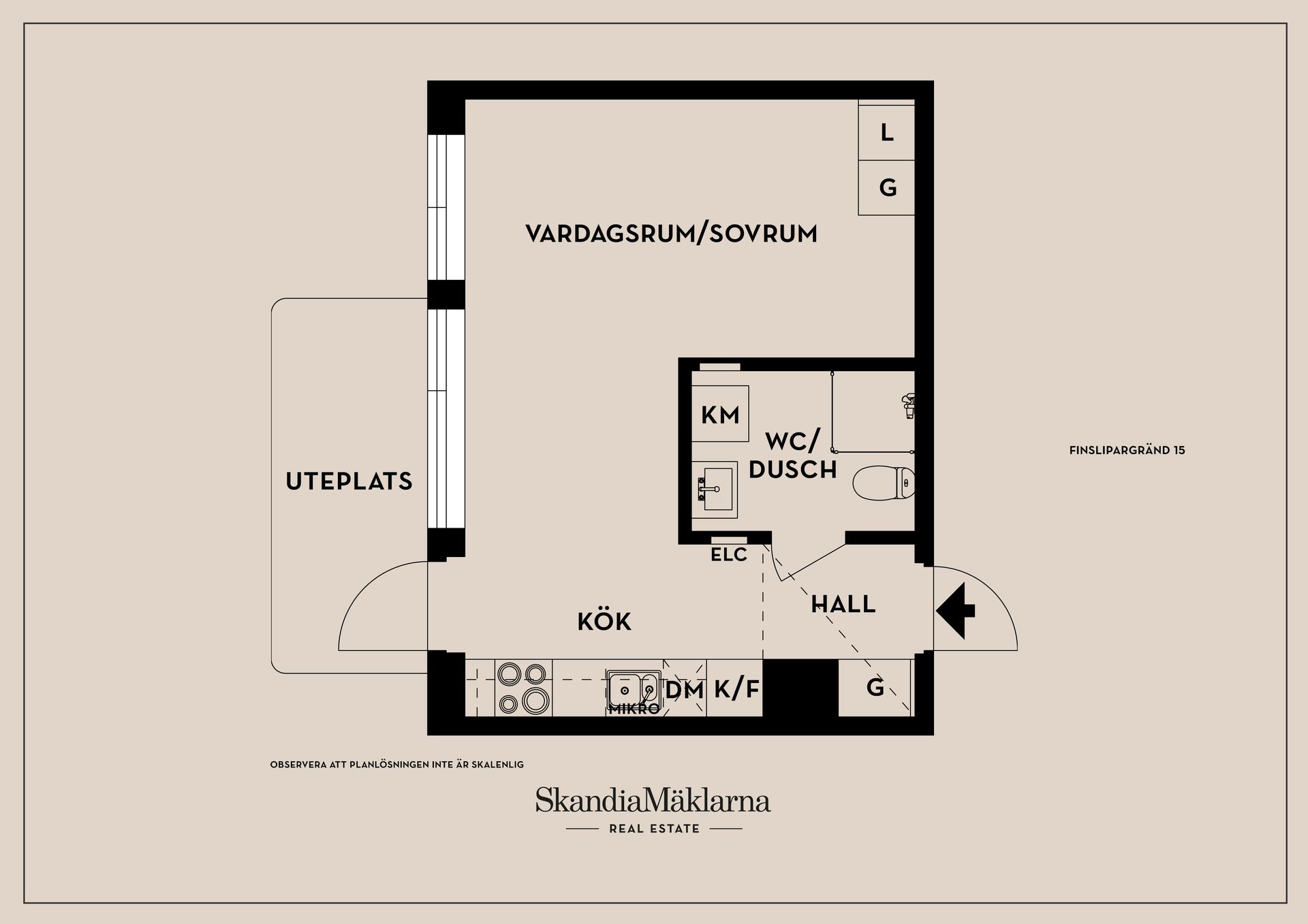 Bostadsrätt, Finslipargränd 15, Huddinge