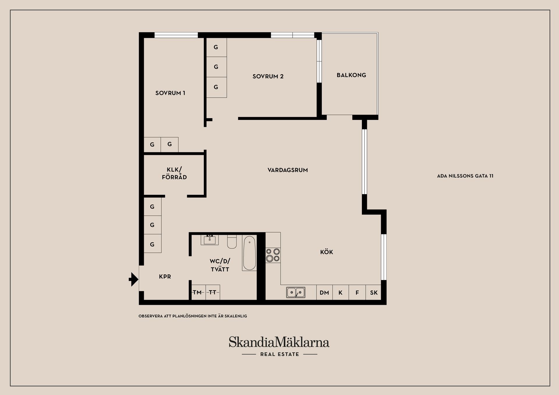 Bostadsrätt, Ada Nilssons gata 5, Fruängen, Stockholm