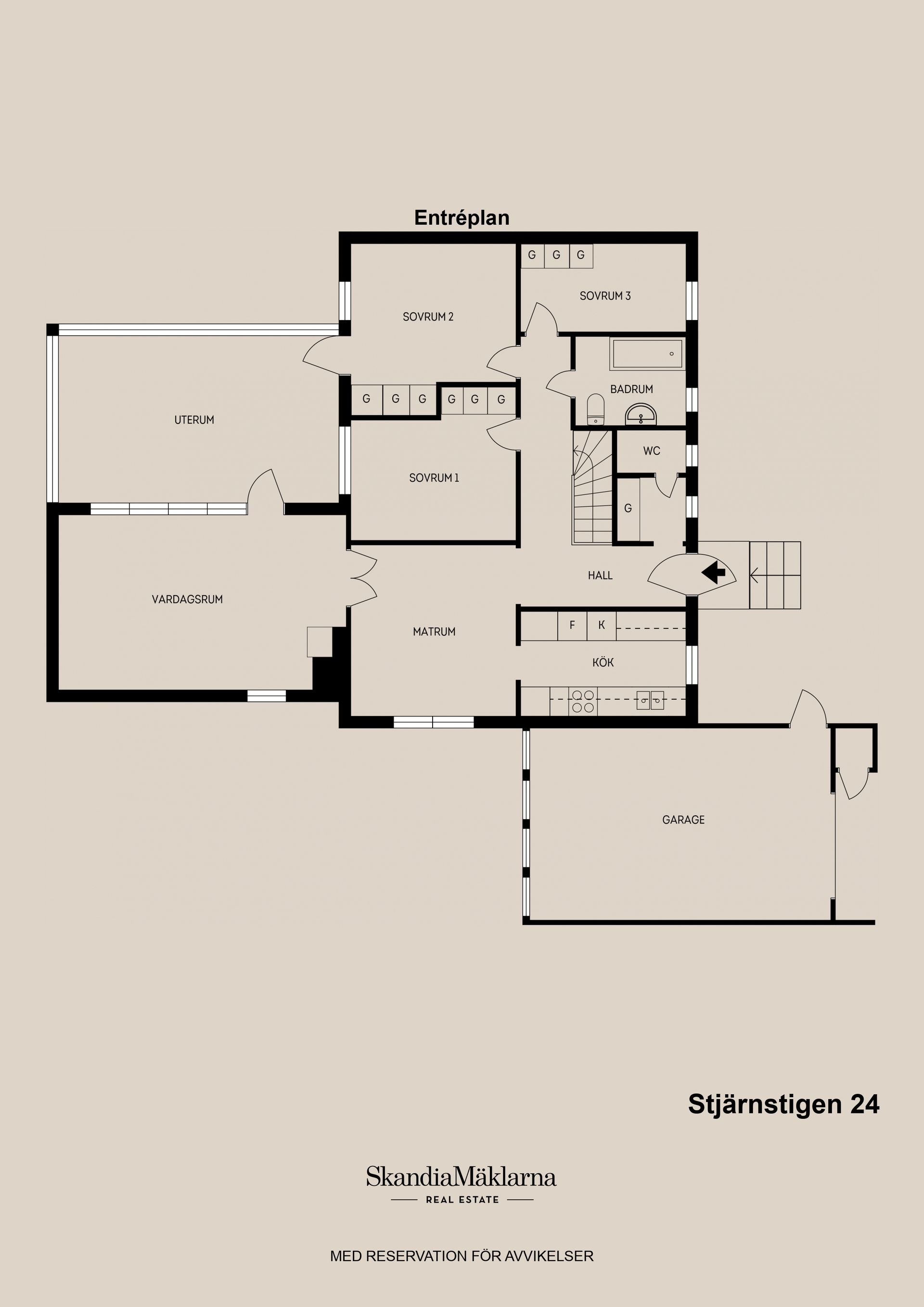 Villa, Stjärnstigen 24, Bomhus, Gävle