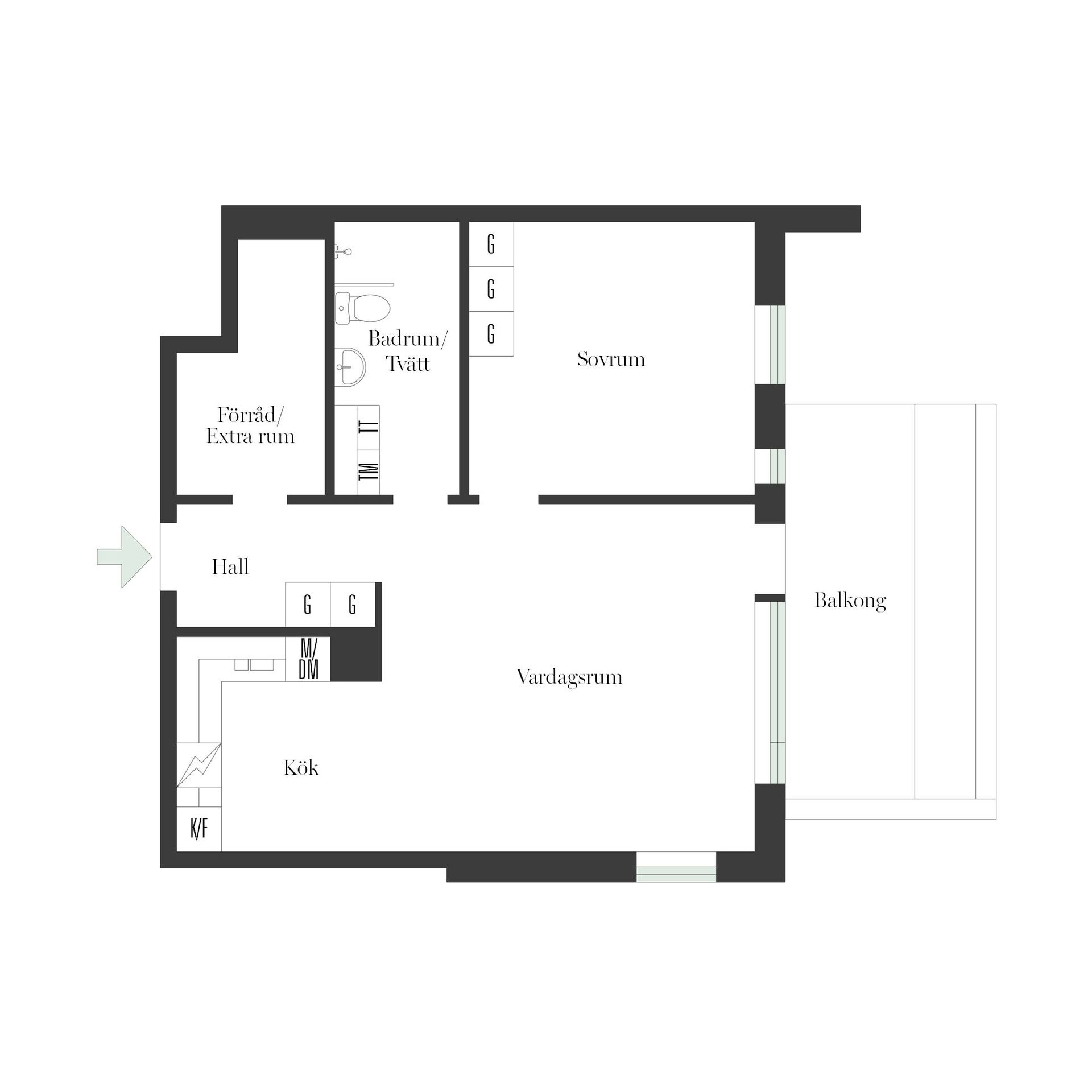 Bostadsrätt, Hagvägen 2A, Edsbacka, Sollentuna