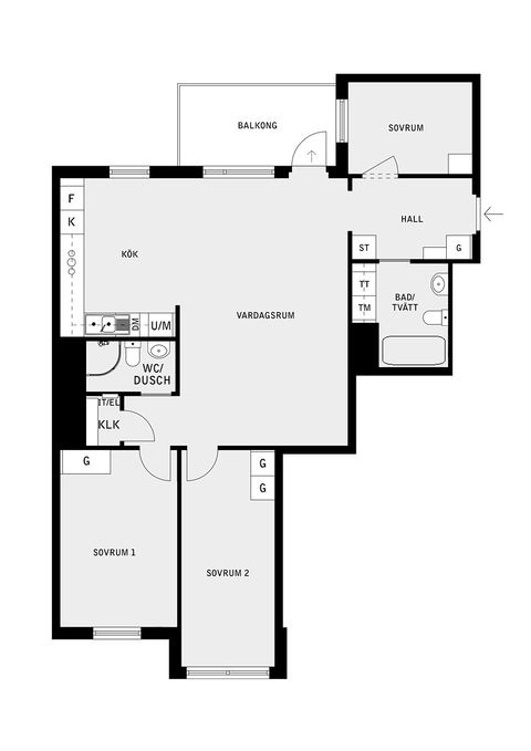 Bostadsrätt, Esplanaden 30, 5tr, Täby Centrum, Täby