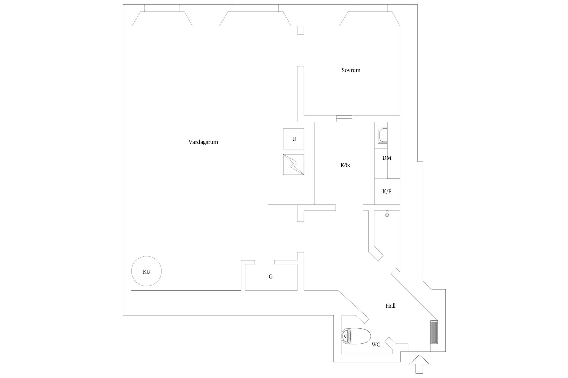 Bostadsrätt, Södermannagatan 8, 3tr, Södermalm Katarina, Stockholm