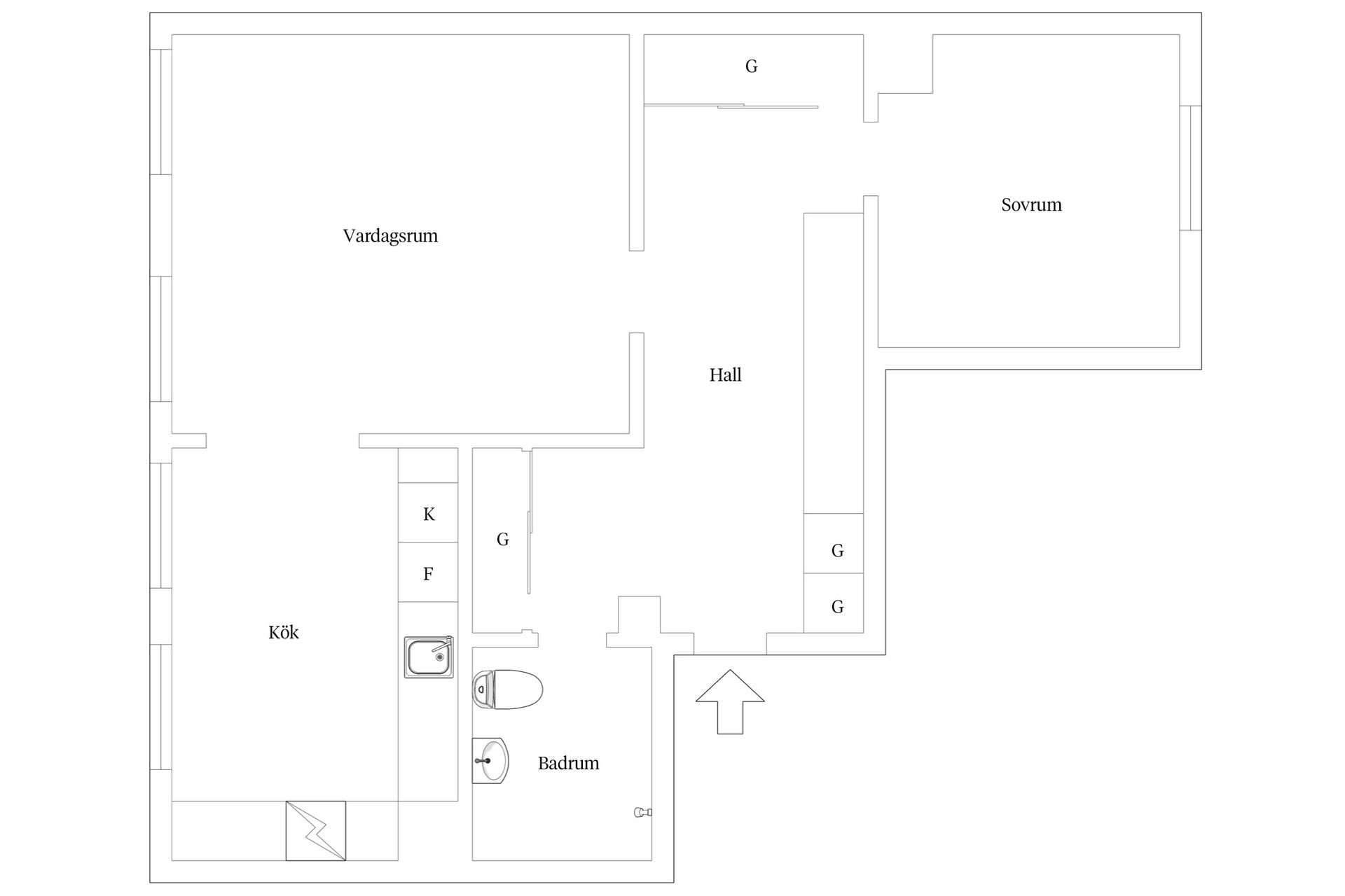 Bostadsrätt, Himmelriksgränden 4B, Helsingborg - Centrum, Helsingborg