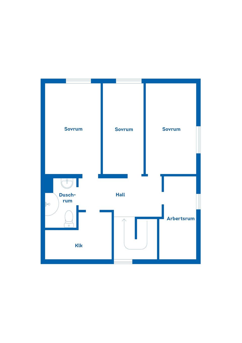 Radhus, Sehlstedtsvägen 6A, Murberget/Änget, Härnösand