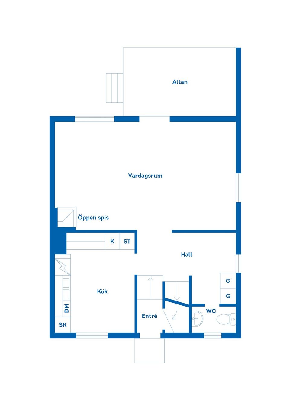Radhus, Sehlstedtsvägen 6A, Murberget/Änget, Härnösand