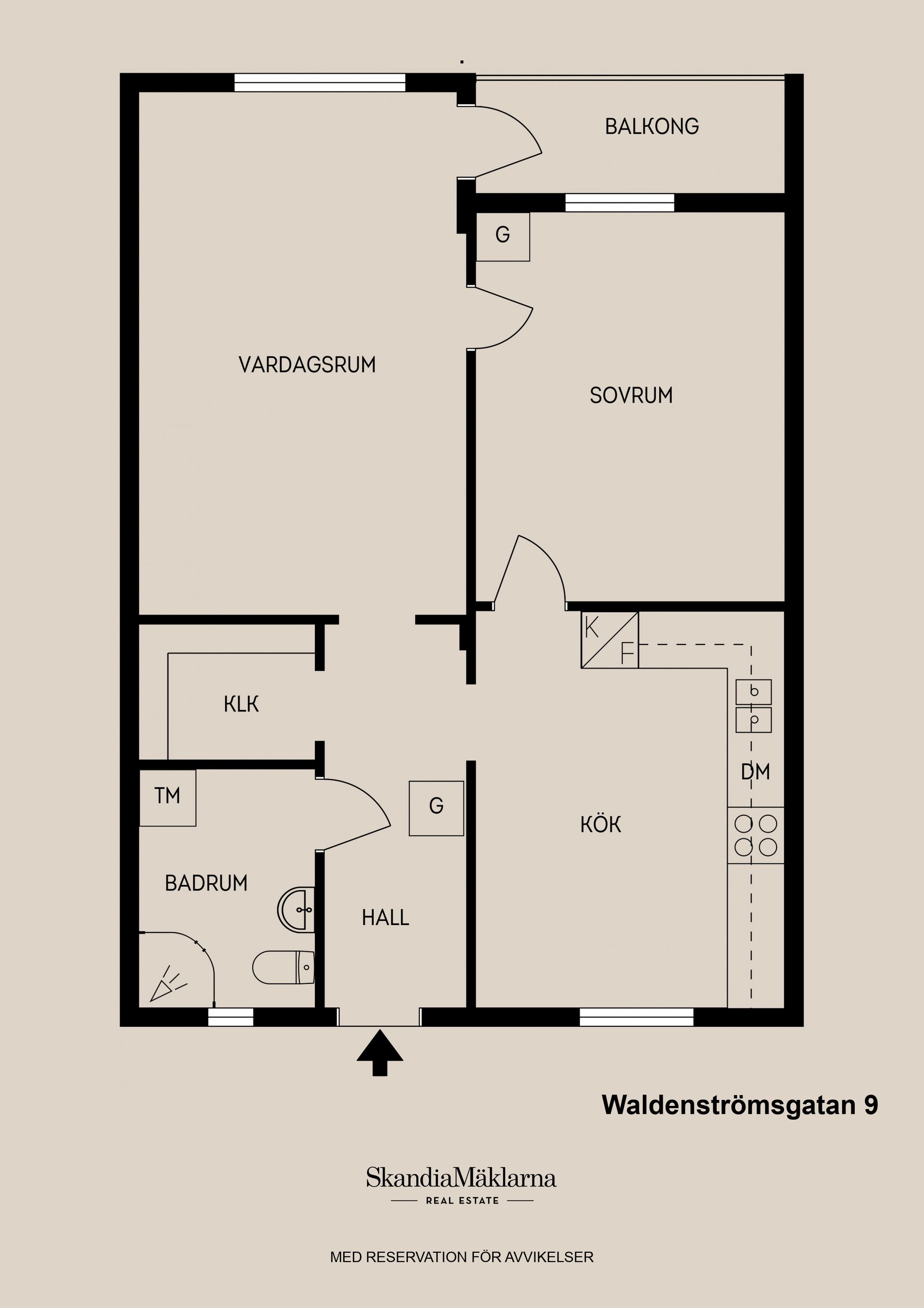 Bostadsrätt, Waldenströmsgatan 9, Brynäs, Gävle