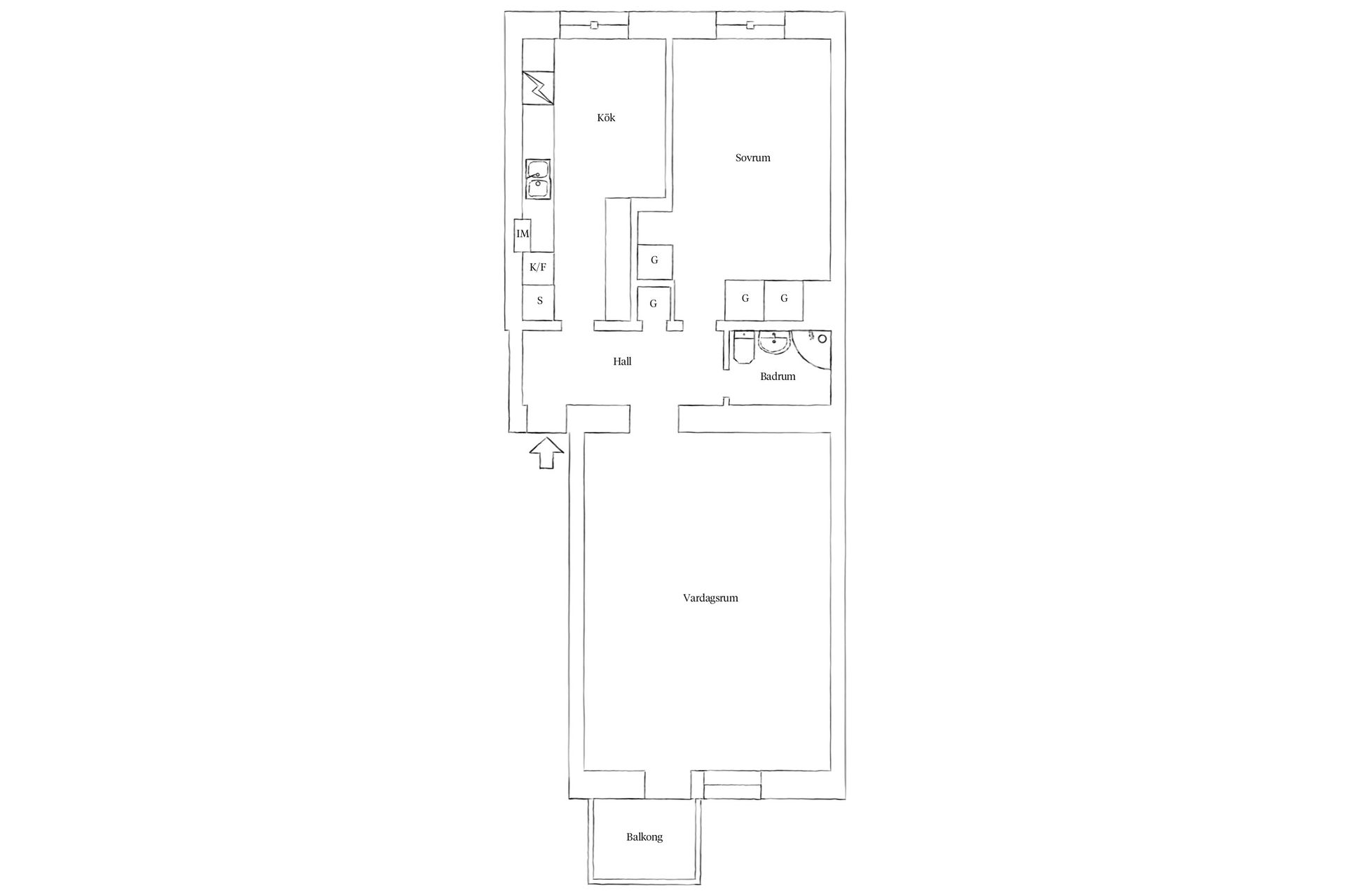 Bostadsrätt, Mariebergsgatan 13 A, Majorna, Göteborg